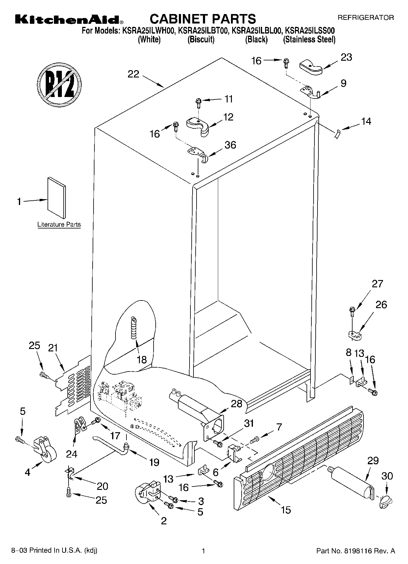 01 - CABINET PARTS