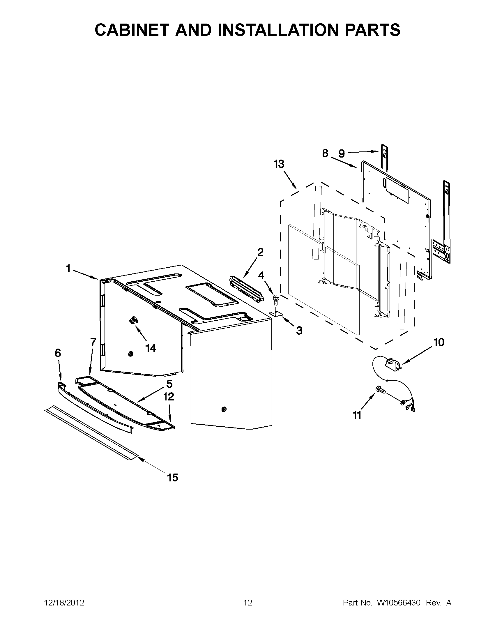 06 - CABINET AND INSTALLATION PARTS