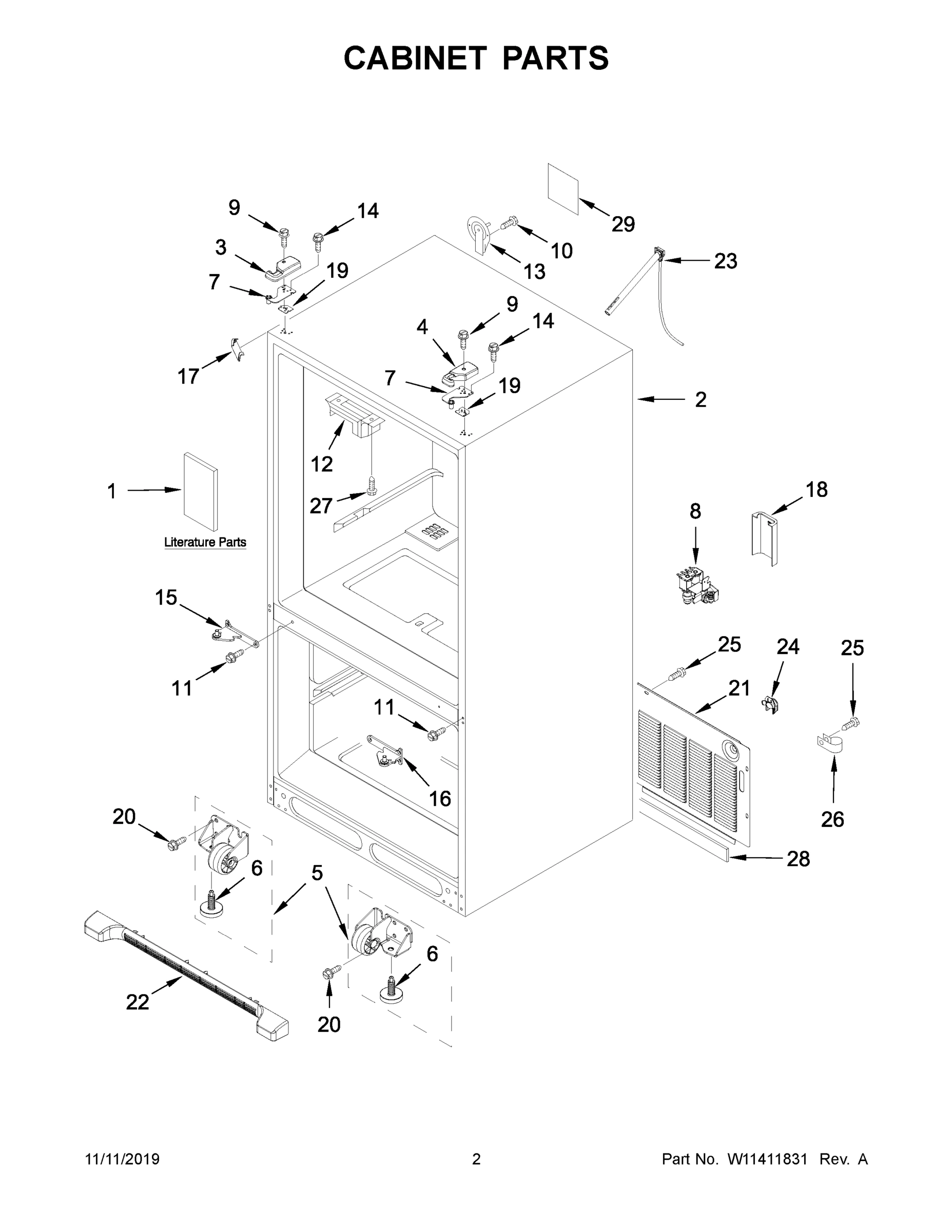 02 - CABINET PARTS