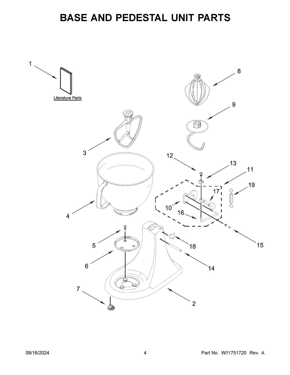03 - BASE AND PEDESTAL UNIT PARTS