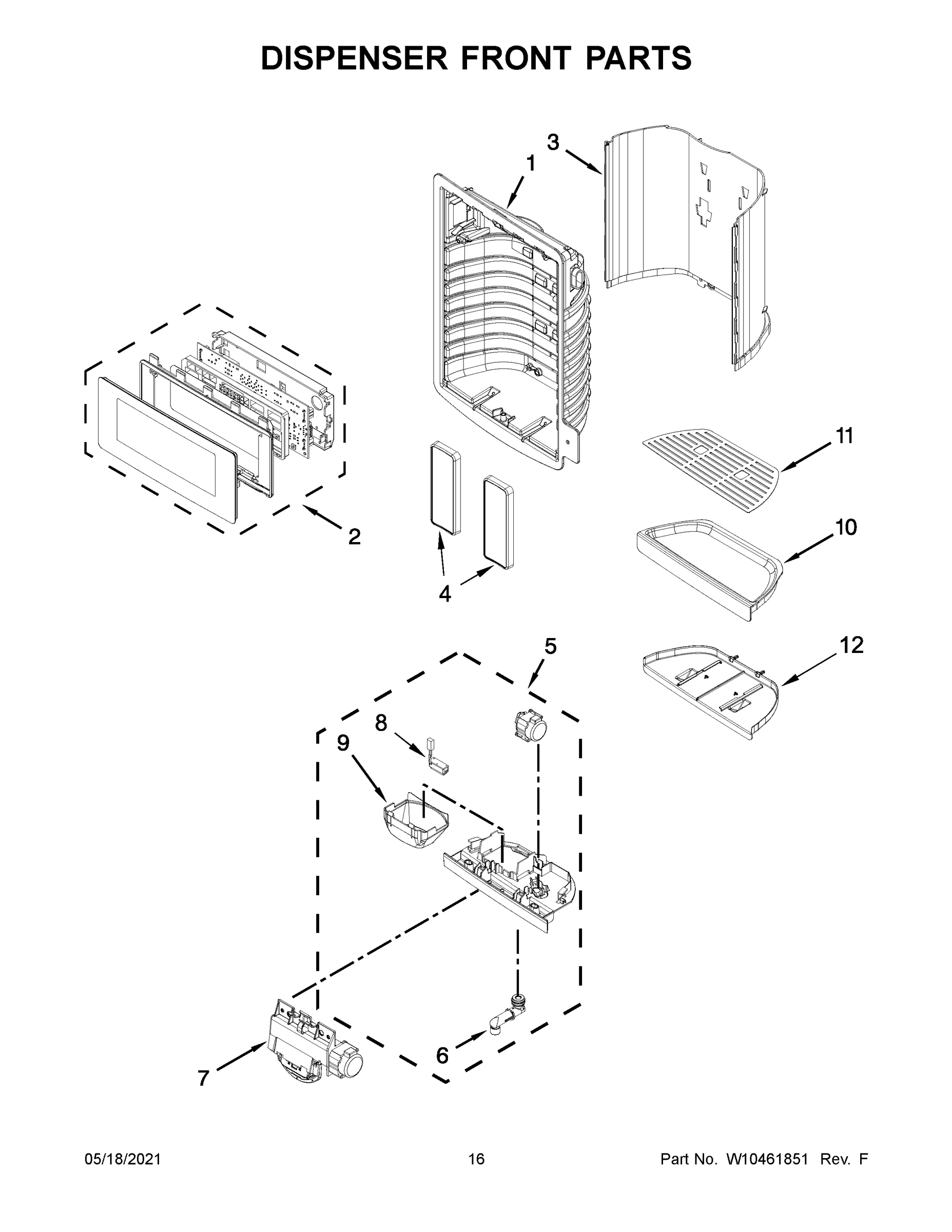 09 - DISPENSER FRONT PARTS