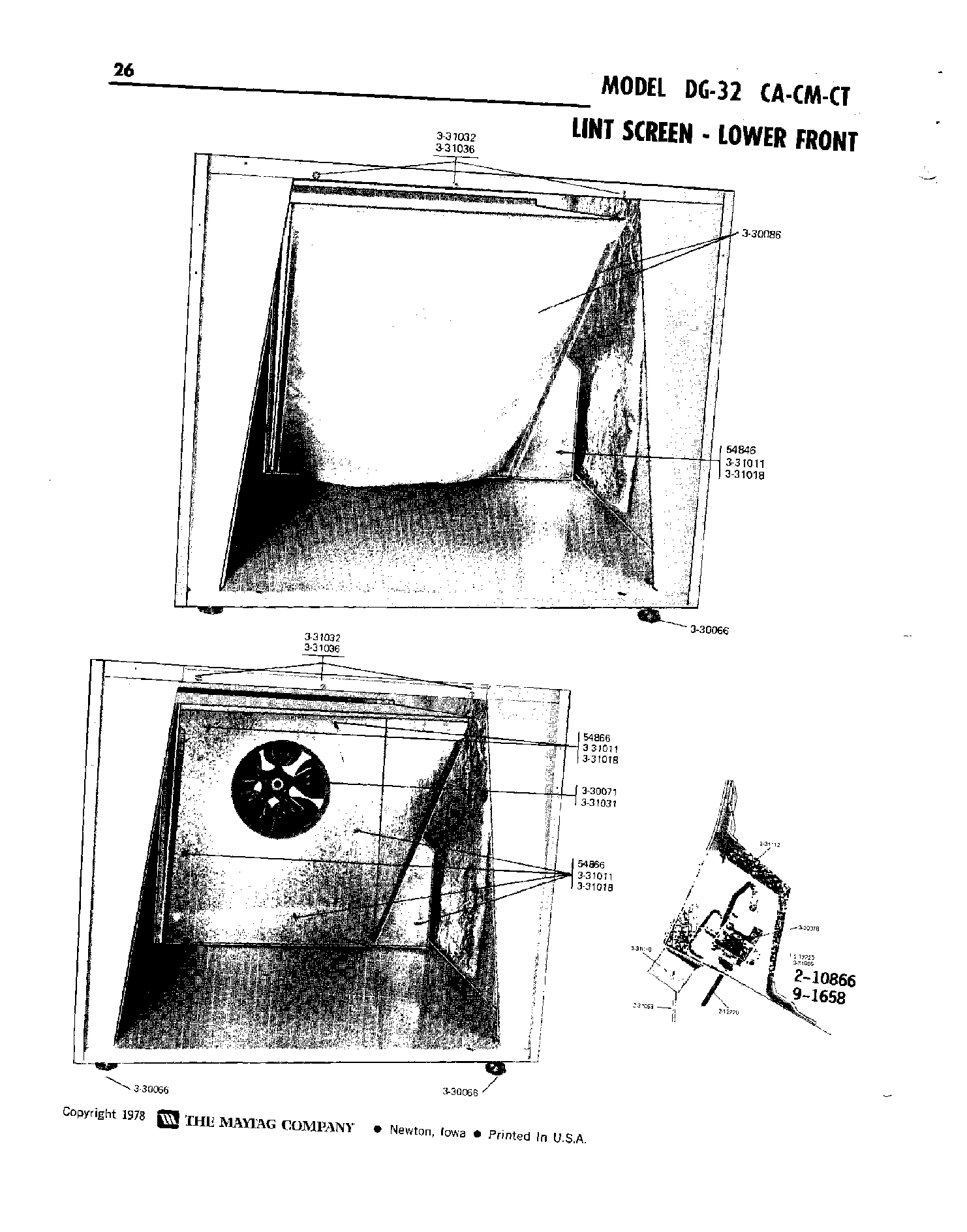 11 - LINT SCREEN-LOWER FRONT