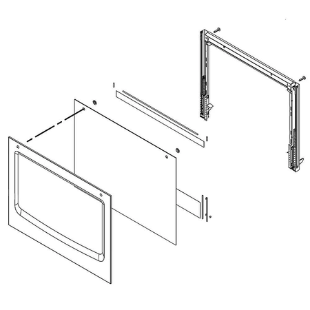 W11110282 Whirlpool Door Glass