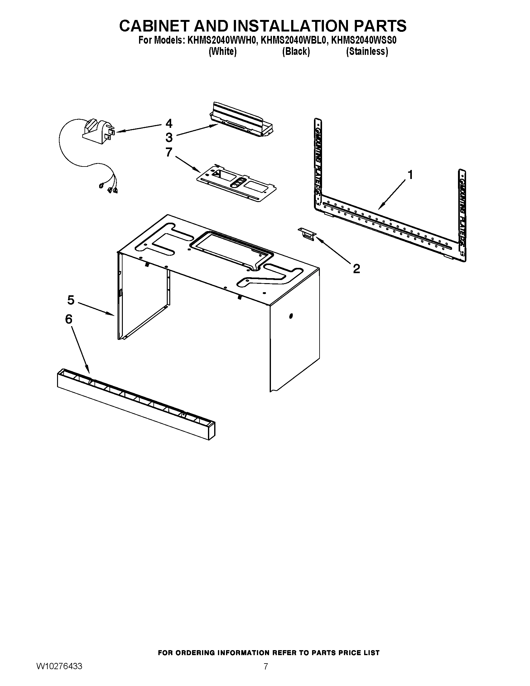 06 - CABINET AND INSTALLATION PARTS