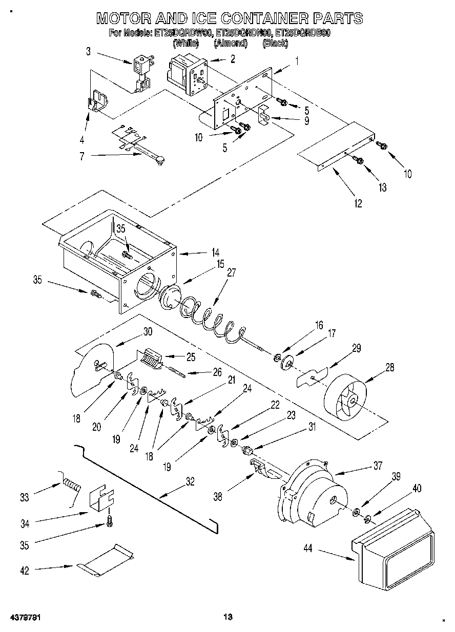 08 - MOTOR AND ICE CONTAINER