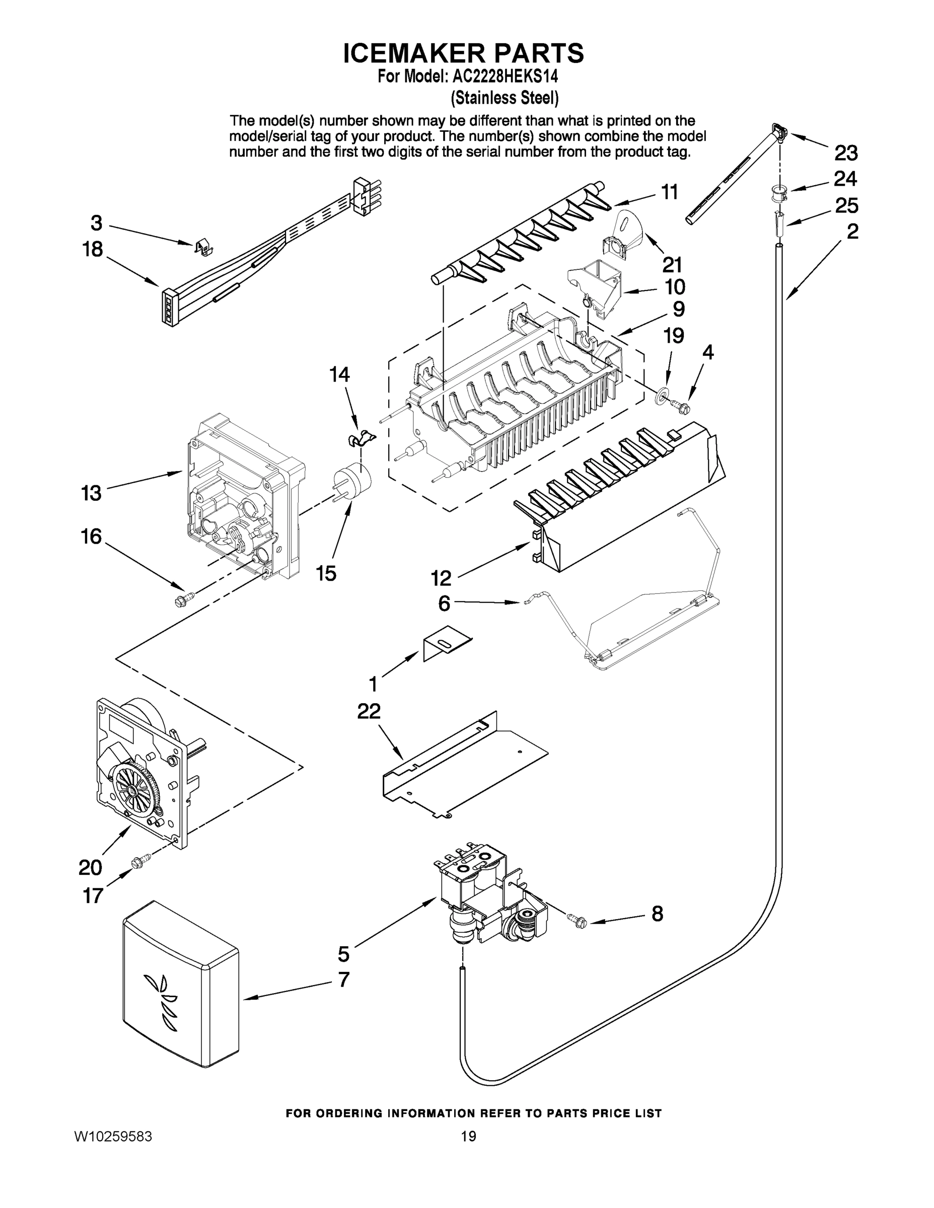 12 - ICEMAKER PARTS