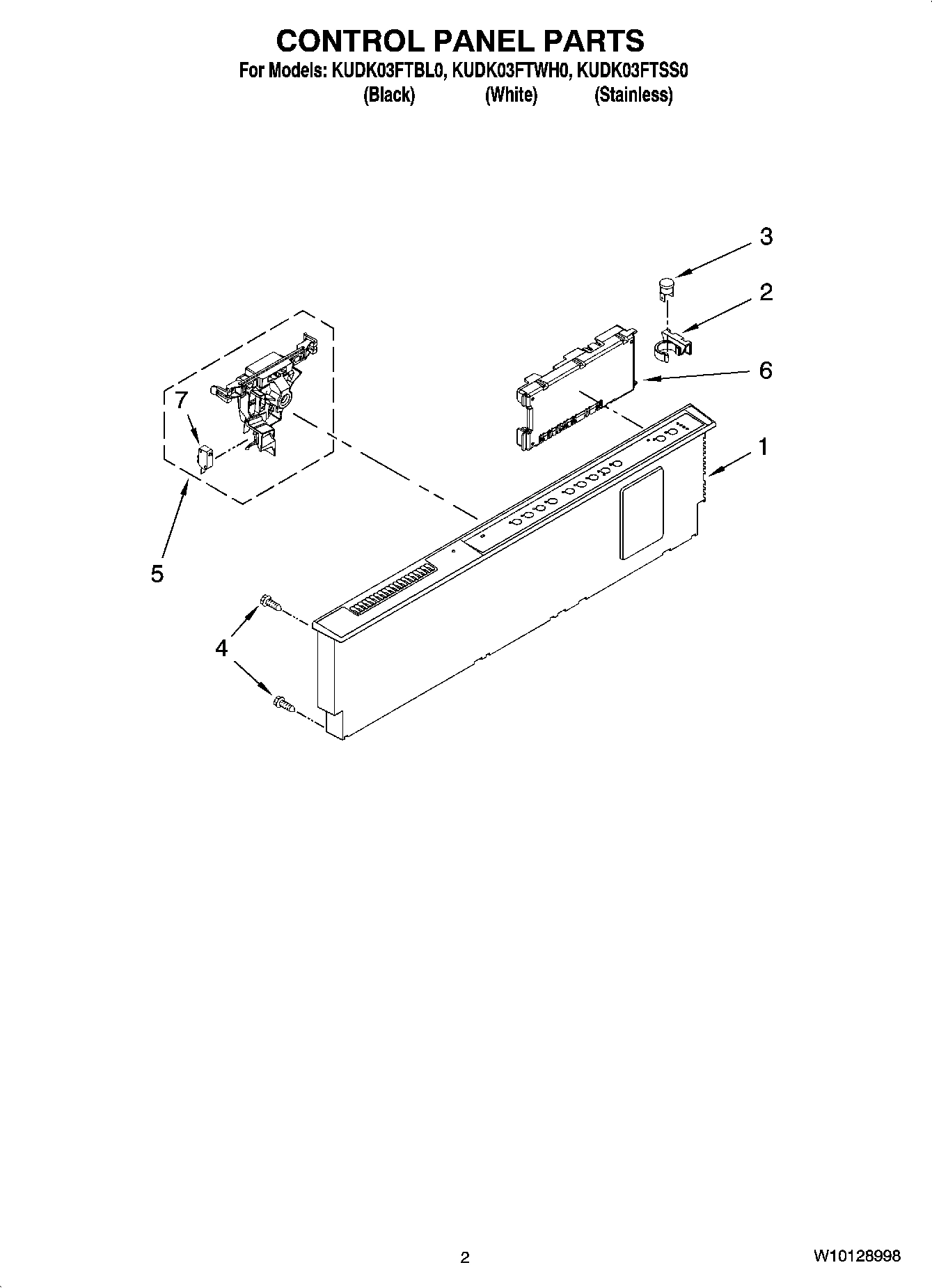 02 - CONTROL PANEL PARTS