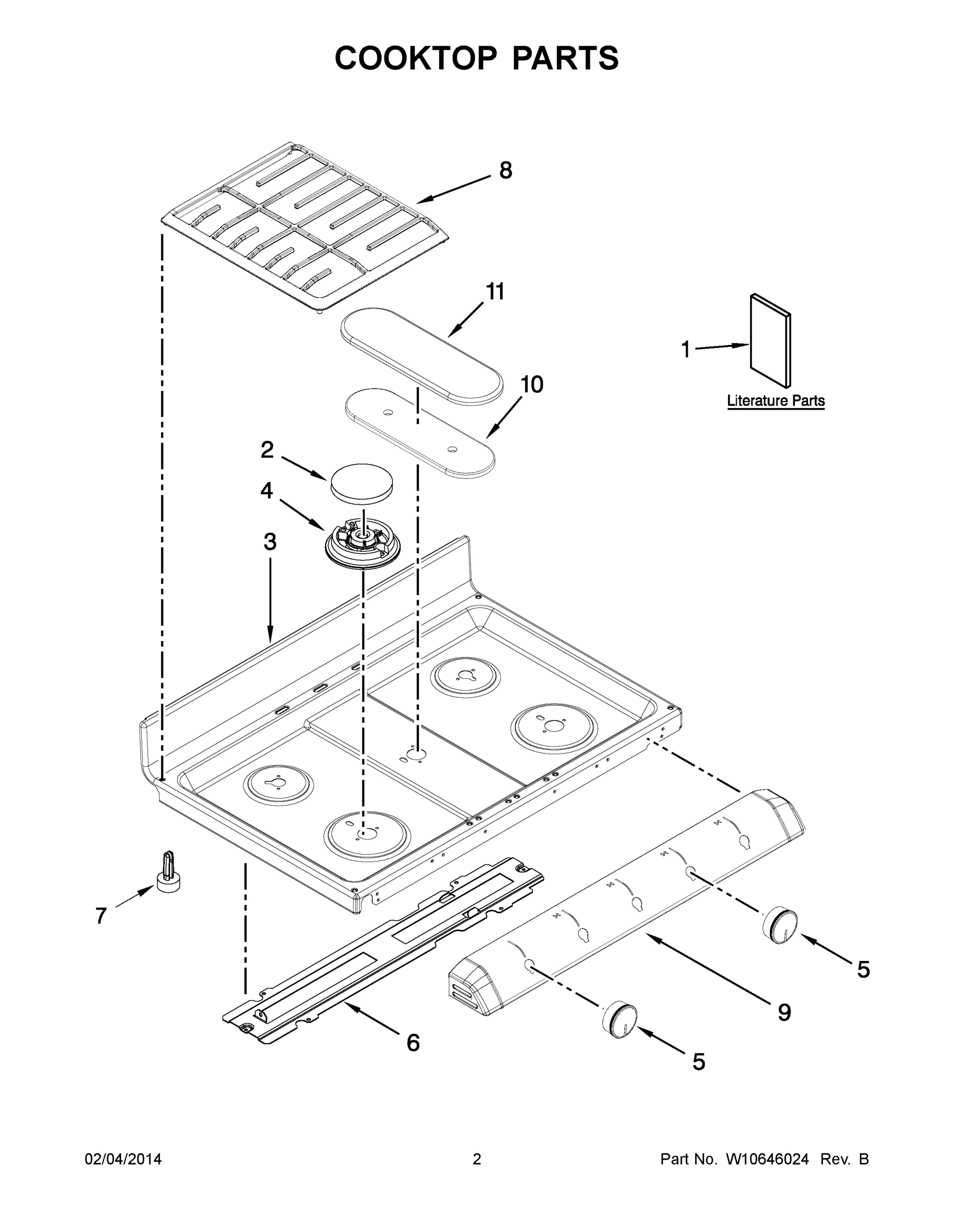 02 - COOKTOP PARTS