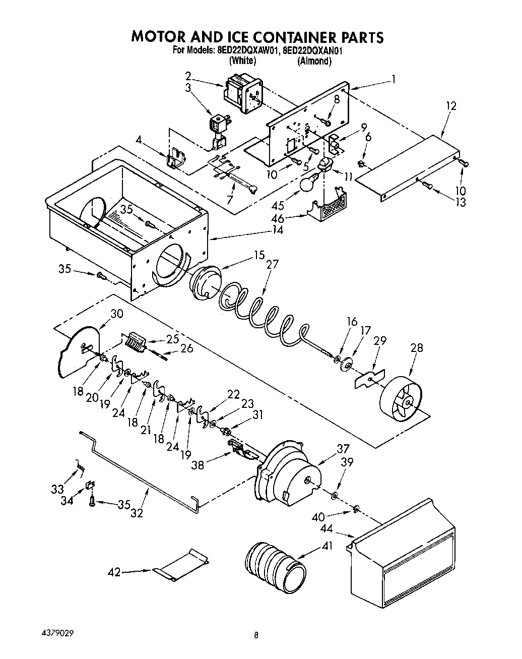 06 - MOTOR AND ICE CONTAINER
