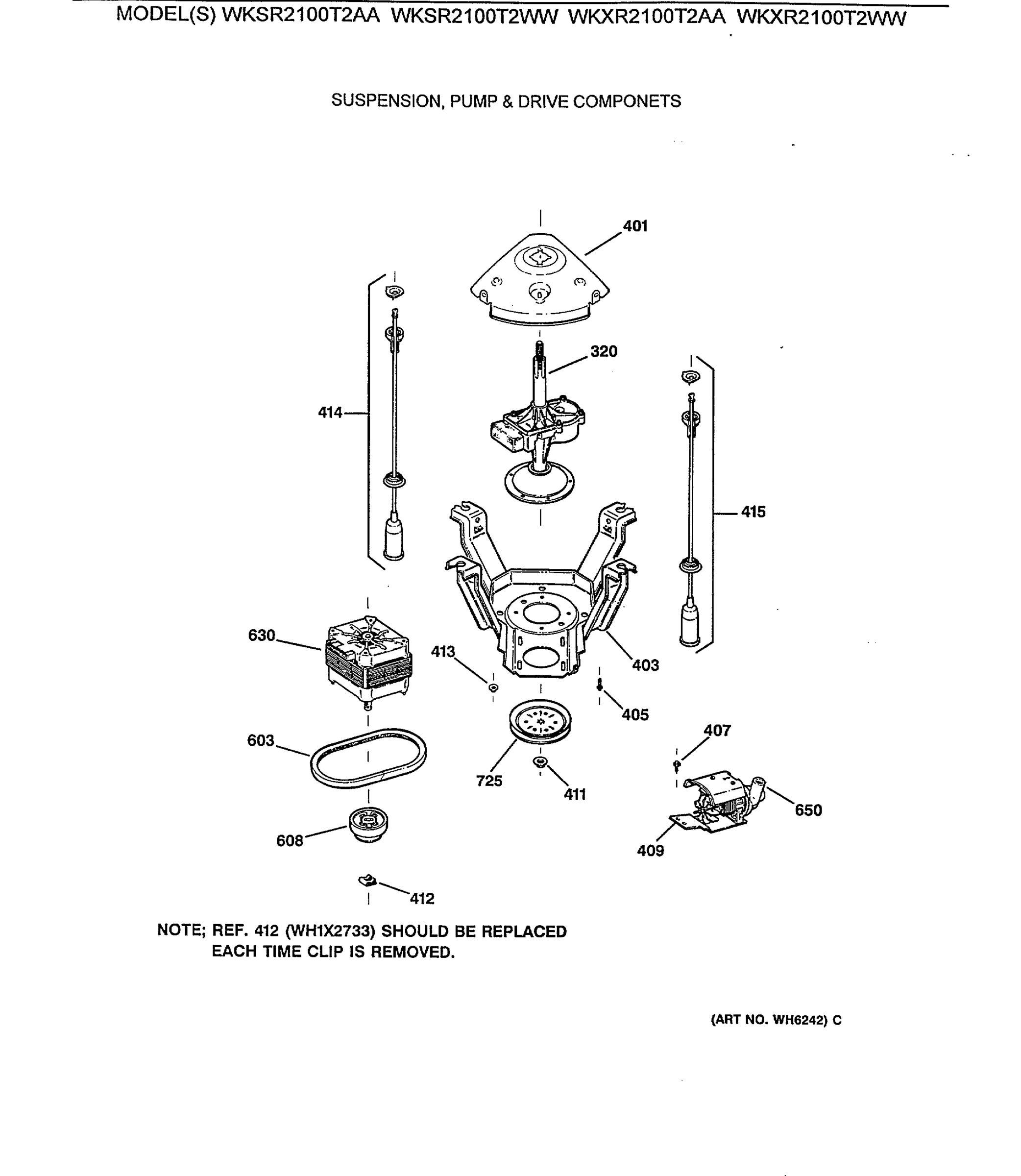 SUSPENSION, PUMP & DRIVE COMPONETS