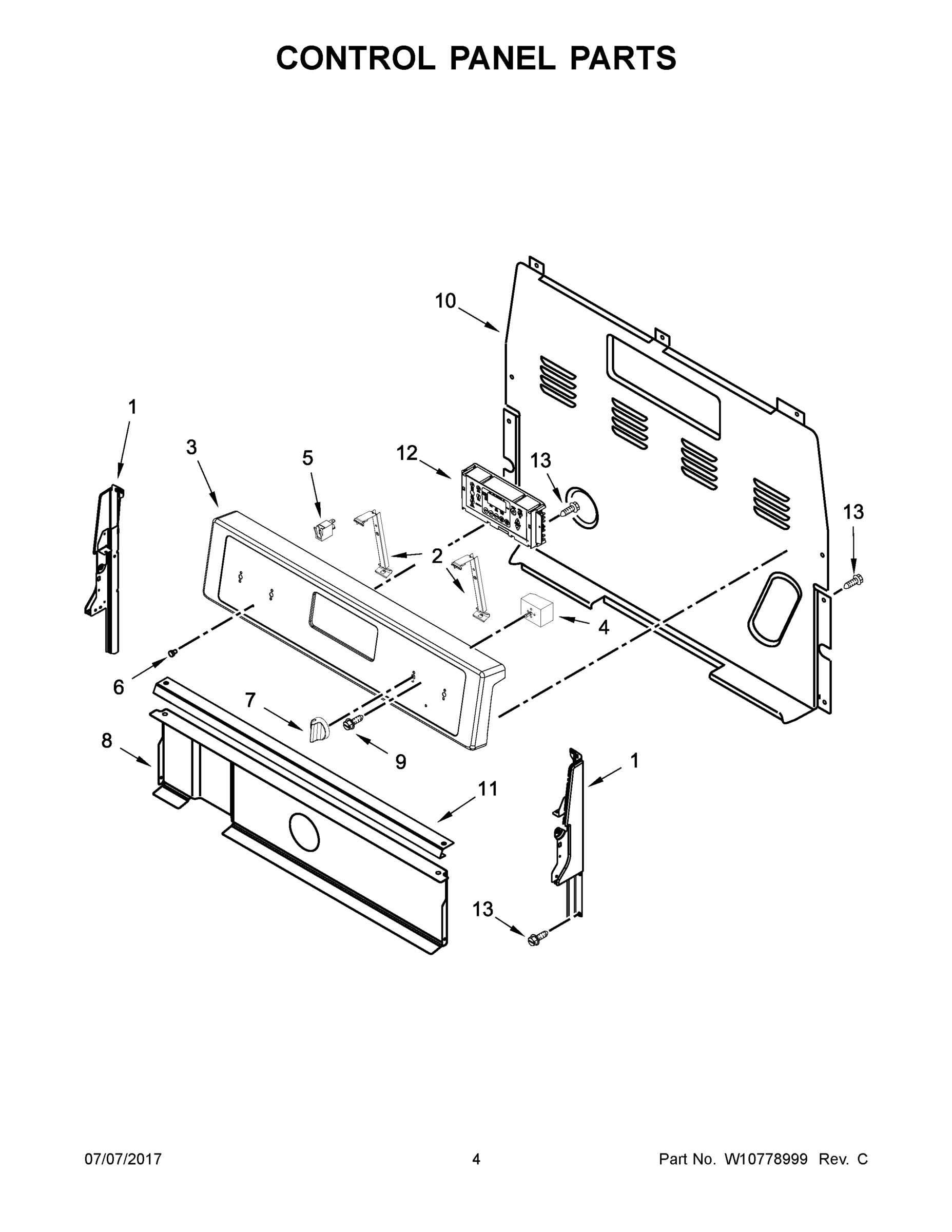 03 - CONTROL PANEL PARTS
