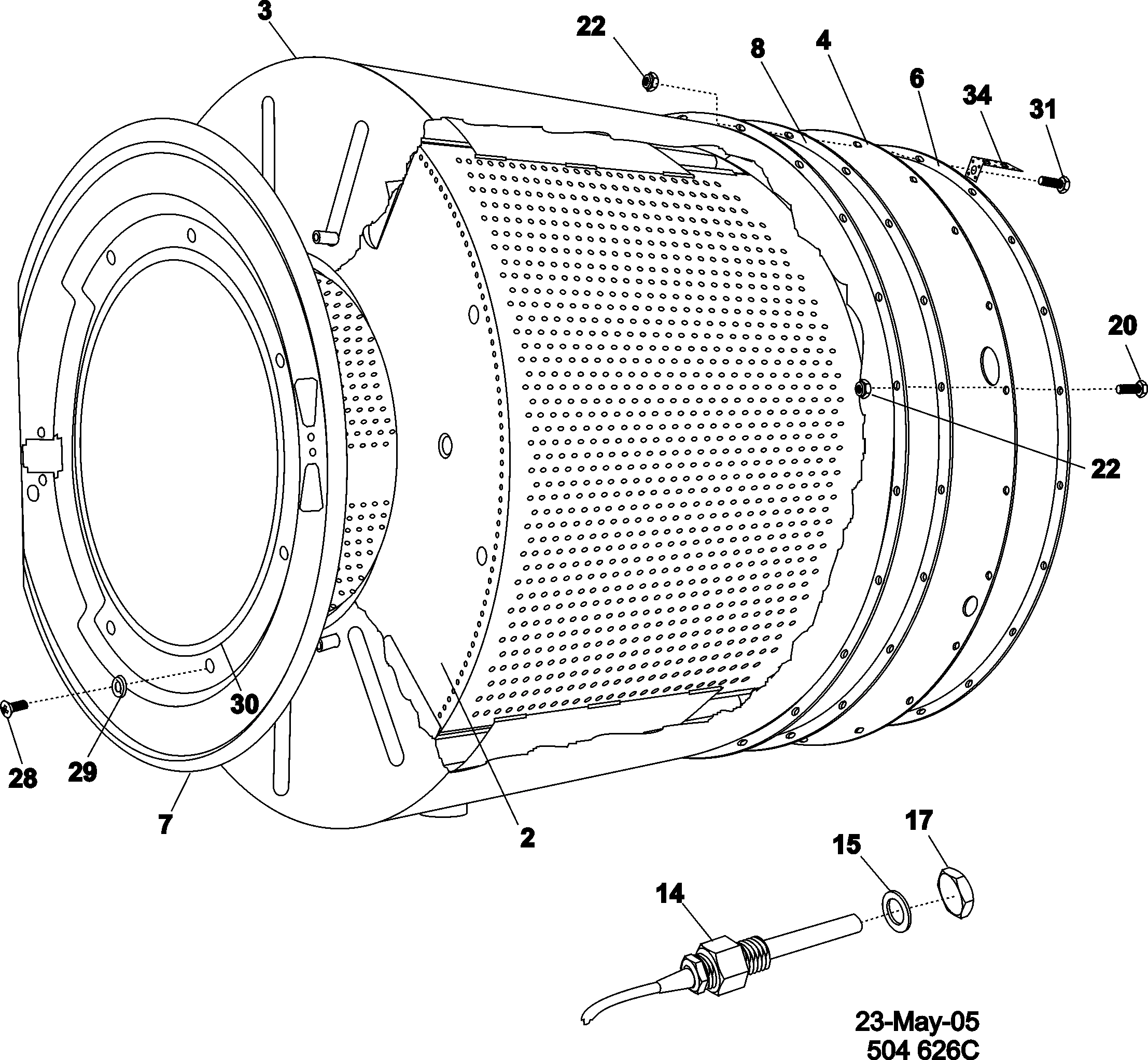 09 - BASKET AND OUTER TUB