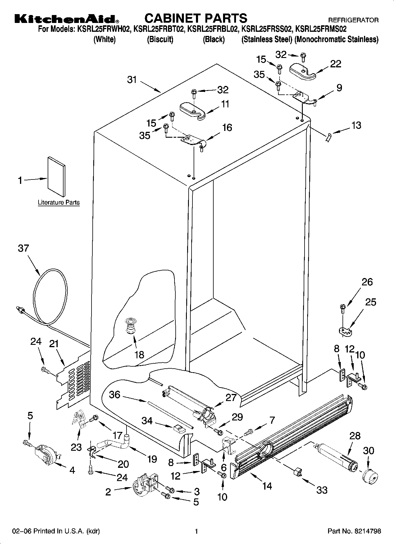 01 - CABINET PARTS
