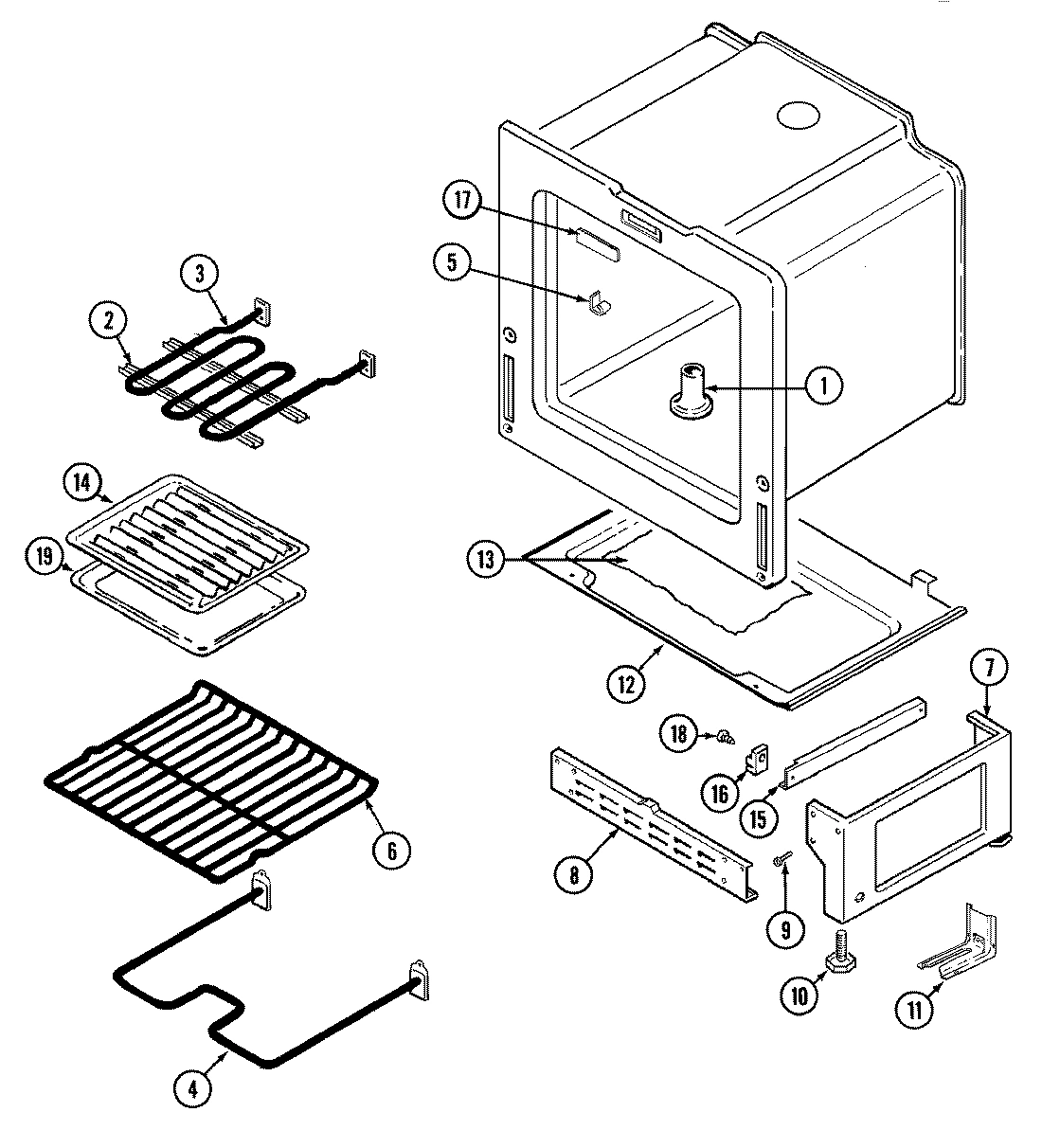 11 - OVEN/BASE (CE3510PRx)