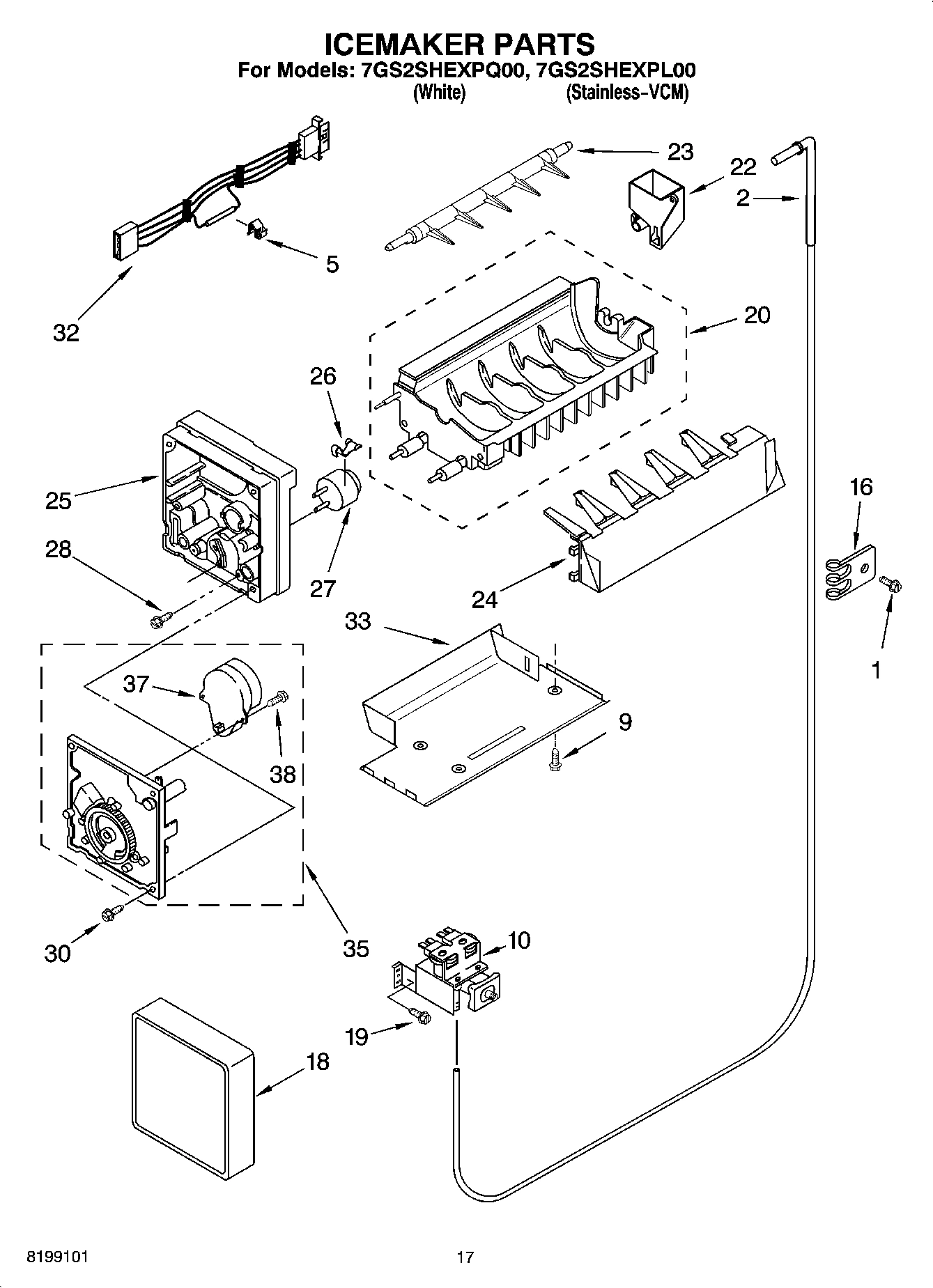 10 - ICEMAKER PARTS