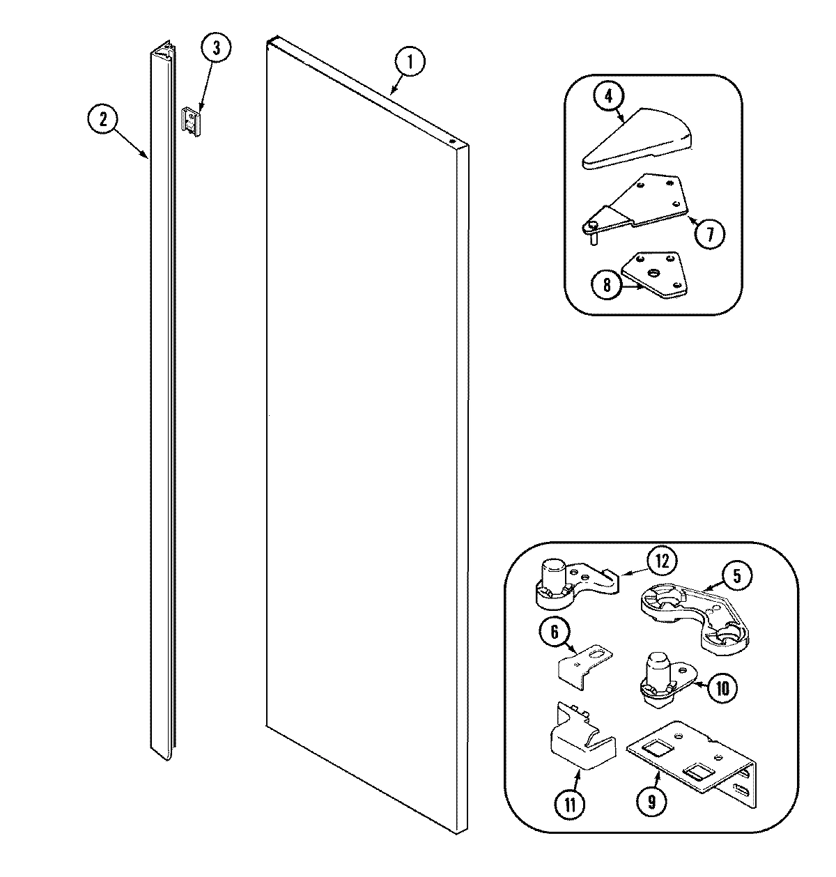 08 - FRESH FOOD OUTER DOOR (JSD2789GES)