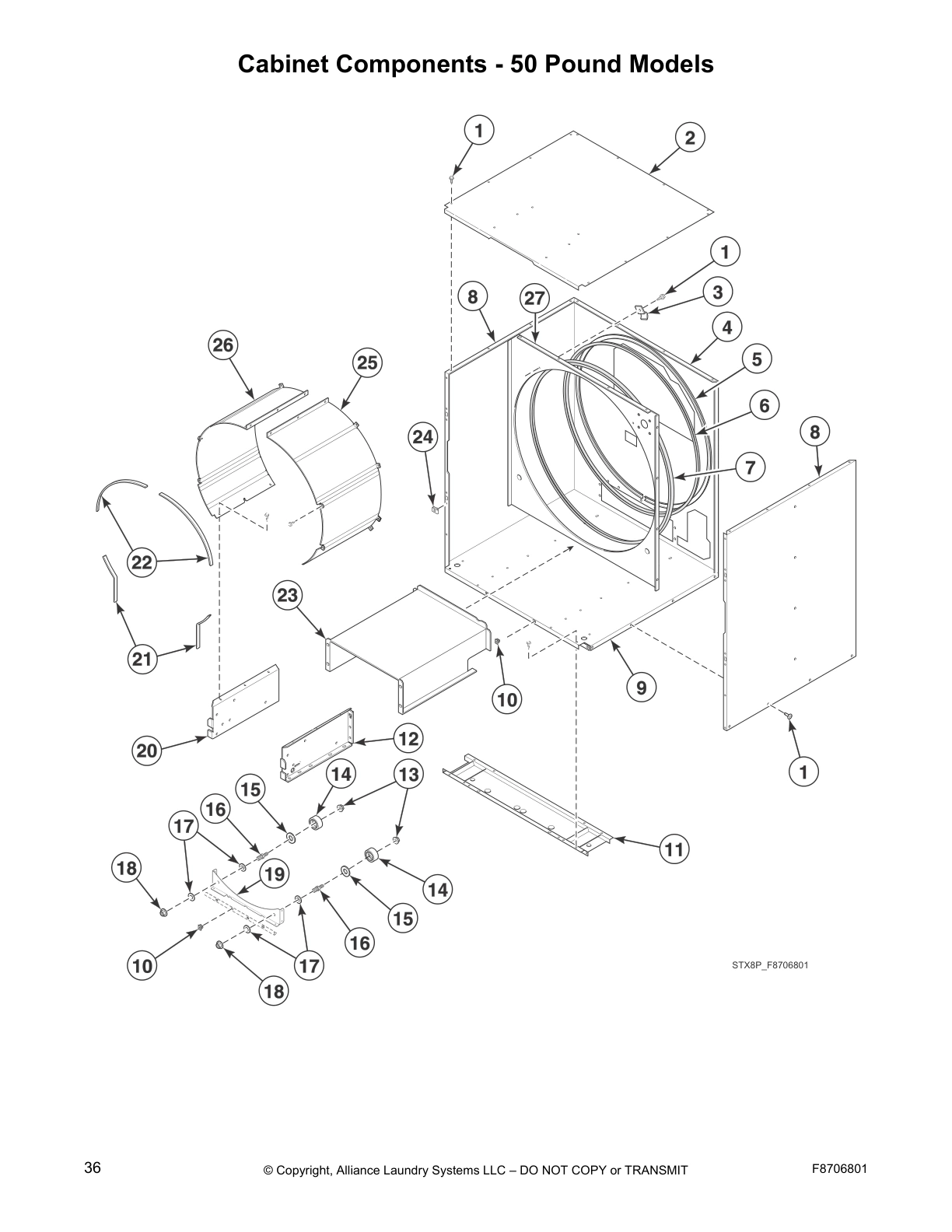 Cabinet Components - 50 Pound Models