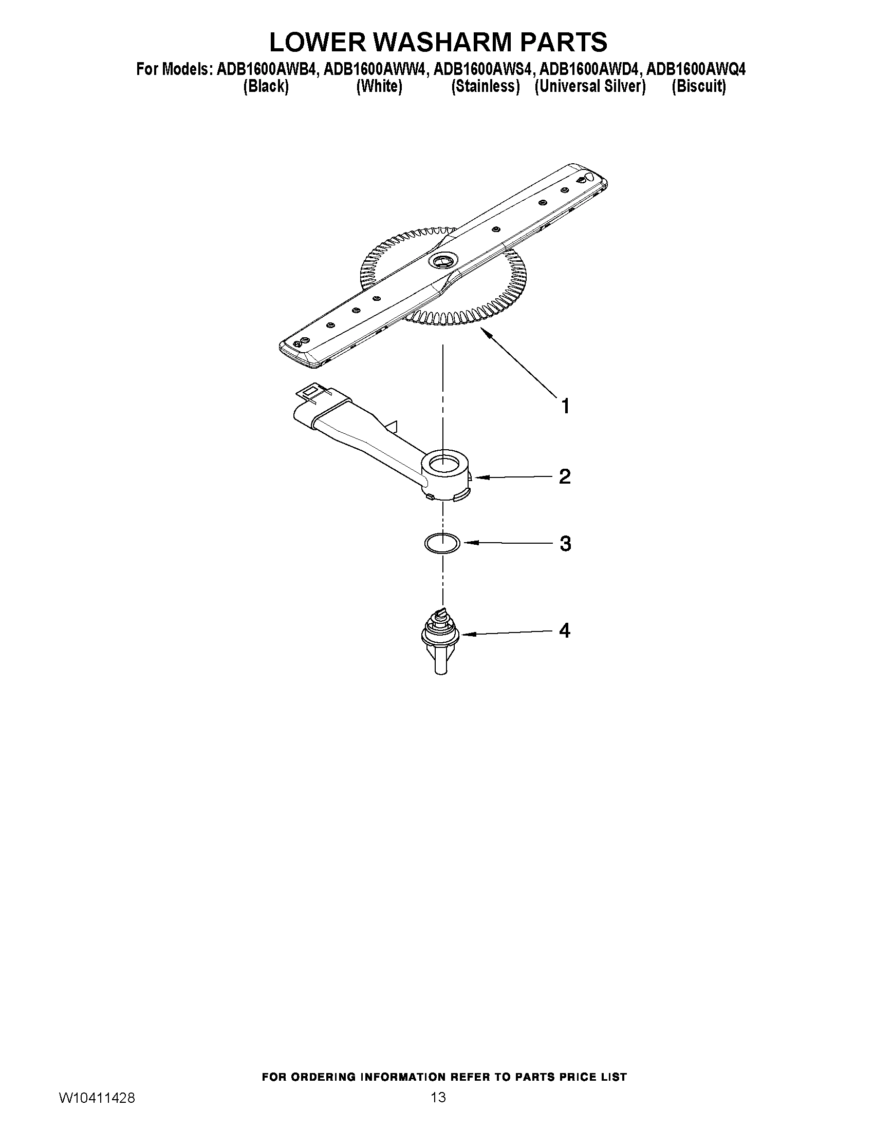 11 - LOWER WASHARM PARTS