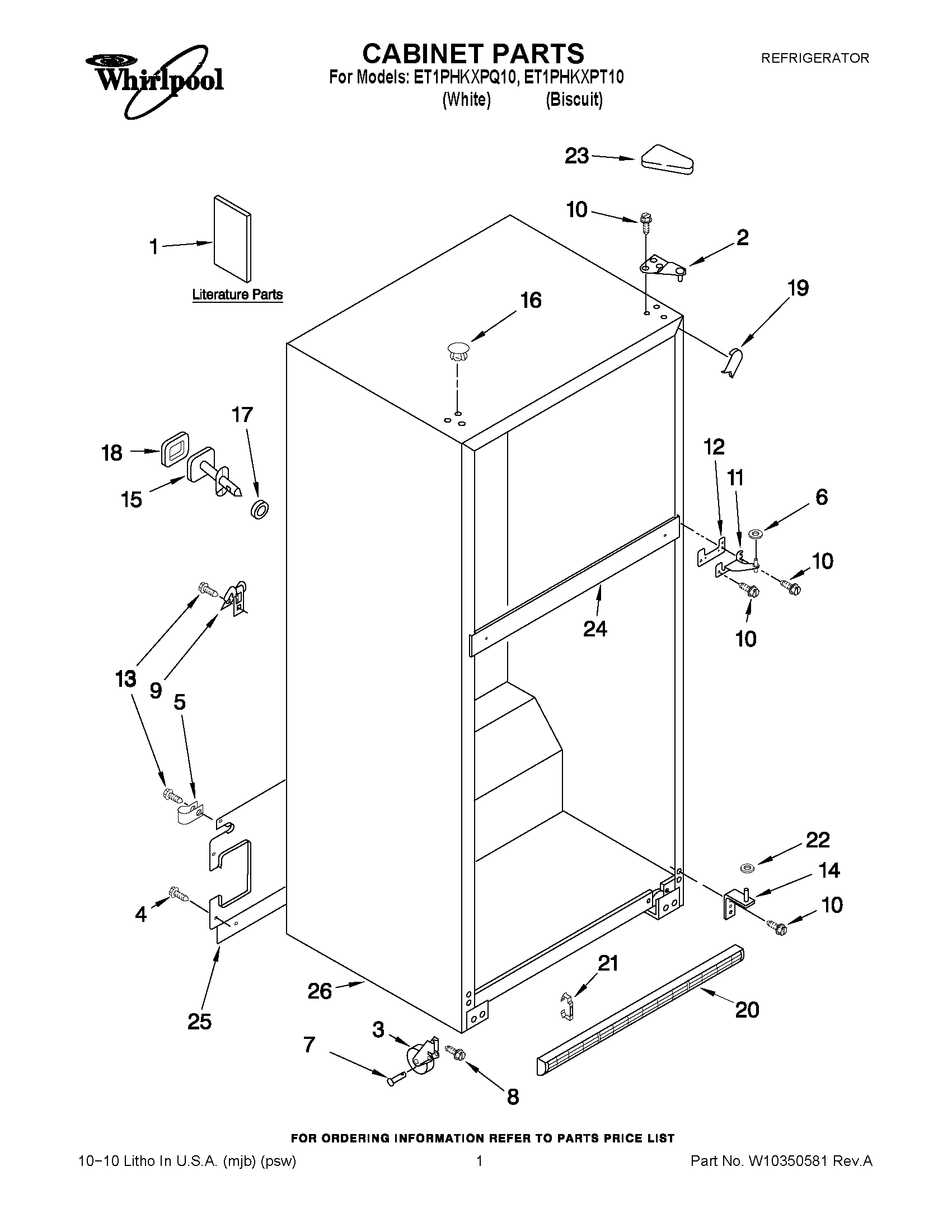 01 - CABINET PARTS