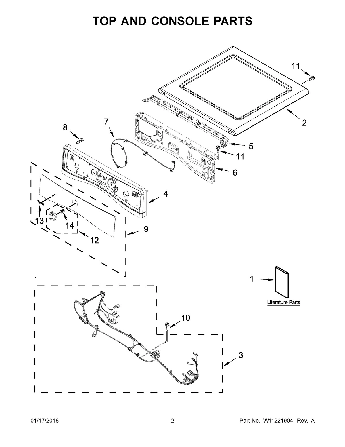 02 - TOP AND CONSOLE PARTS