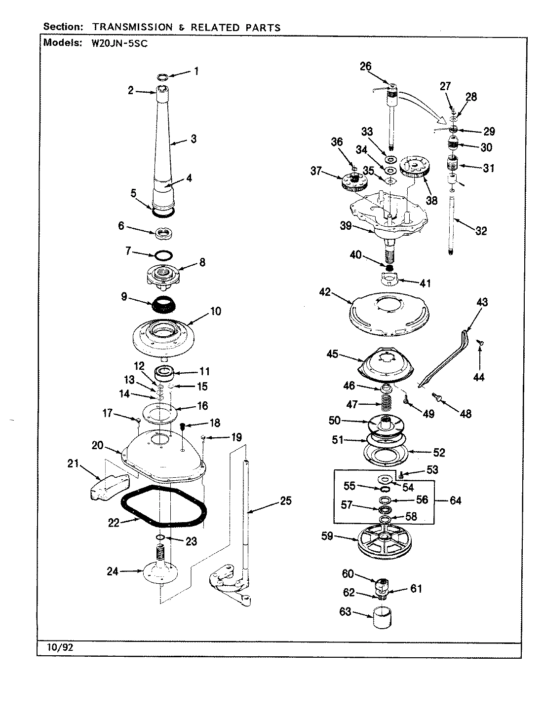 04 - TRANS. & REL. PARTS (W20JN5SC)(REV. A-D)