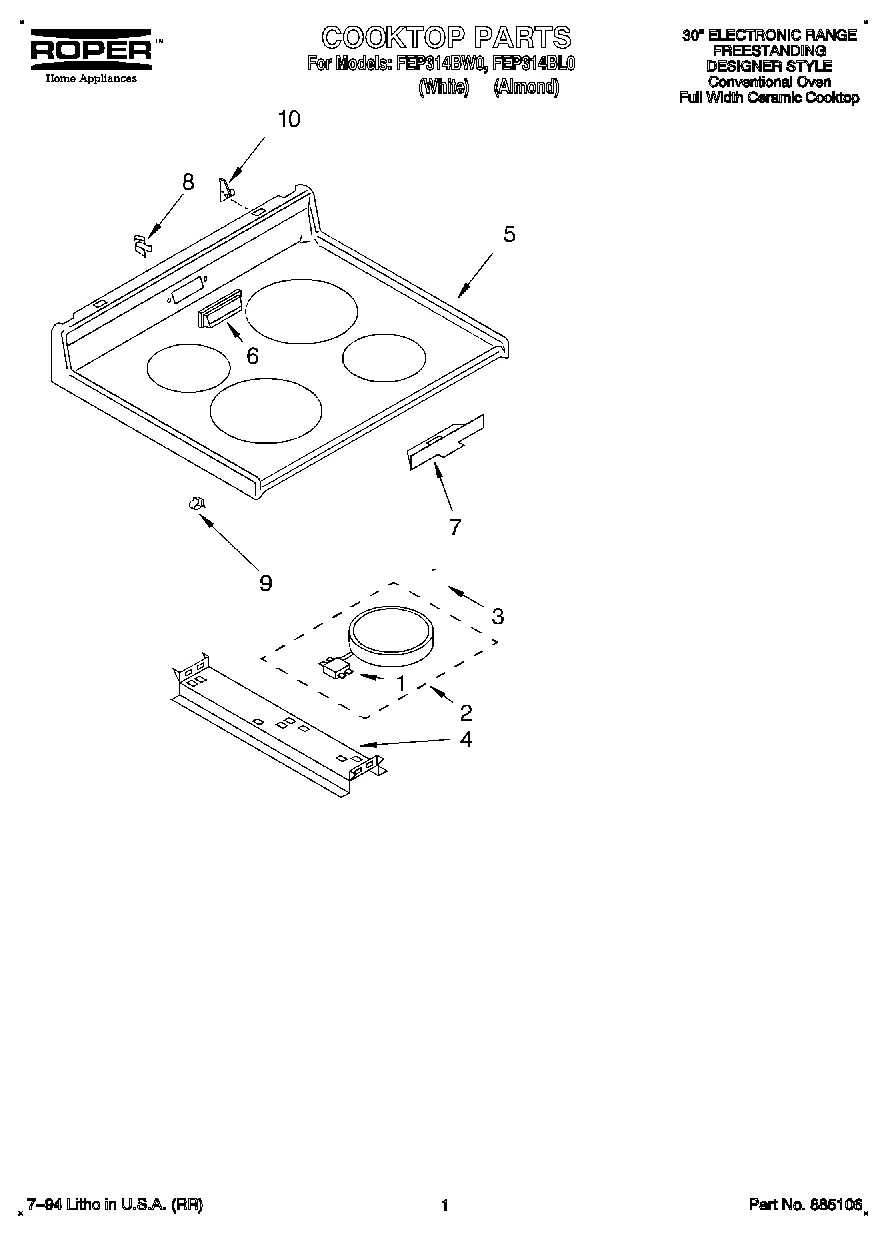 01 - COOKTOP AND CONTROL