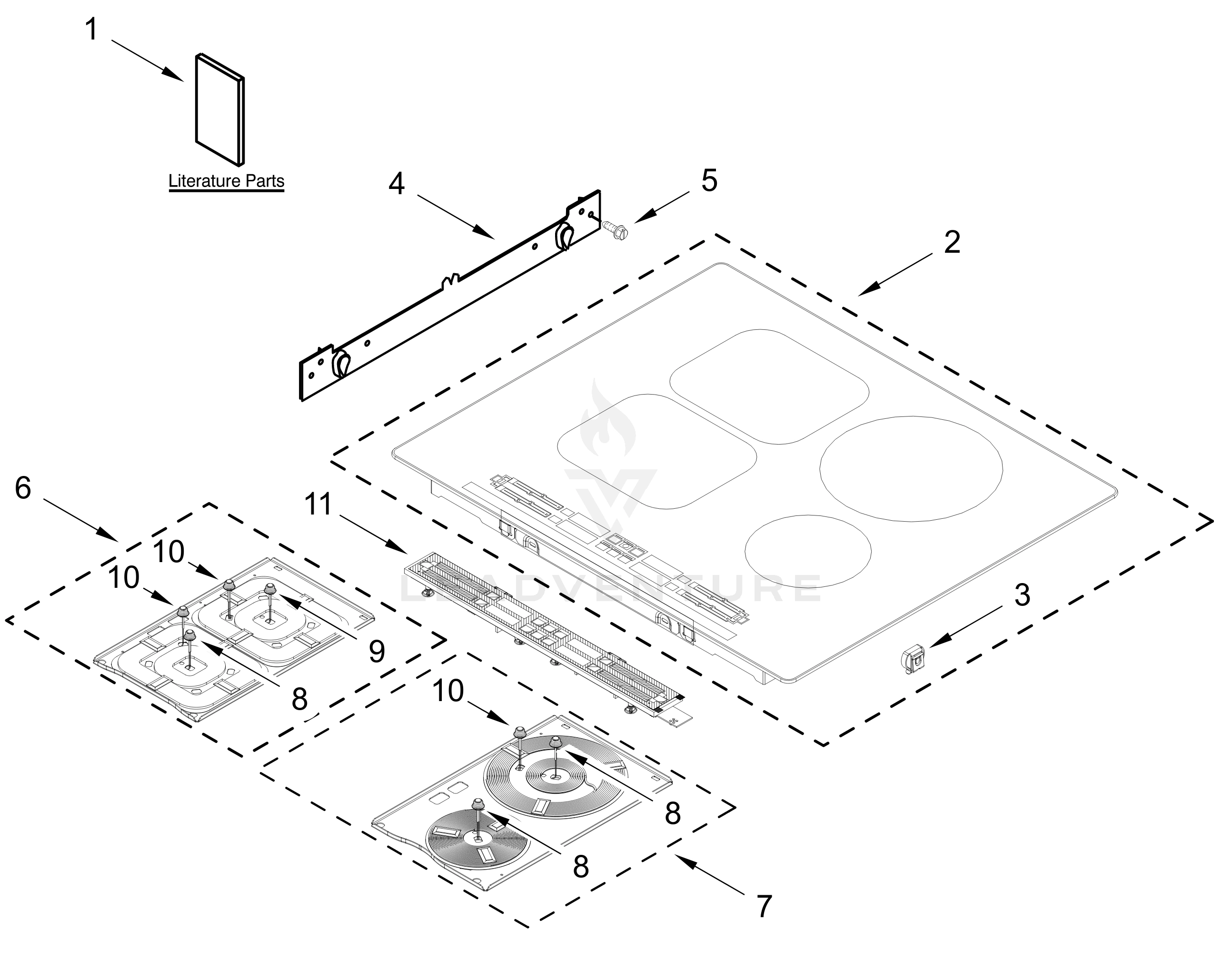 COOKTOP PARTS