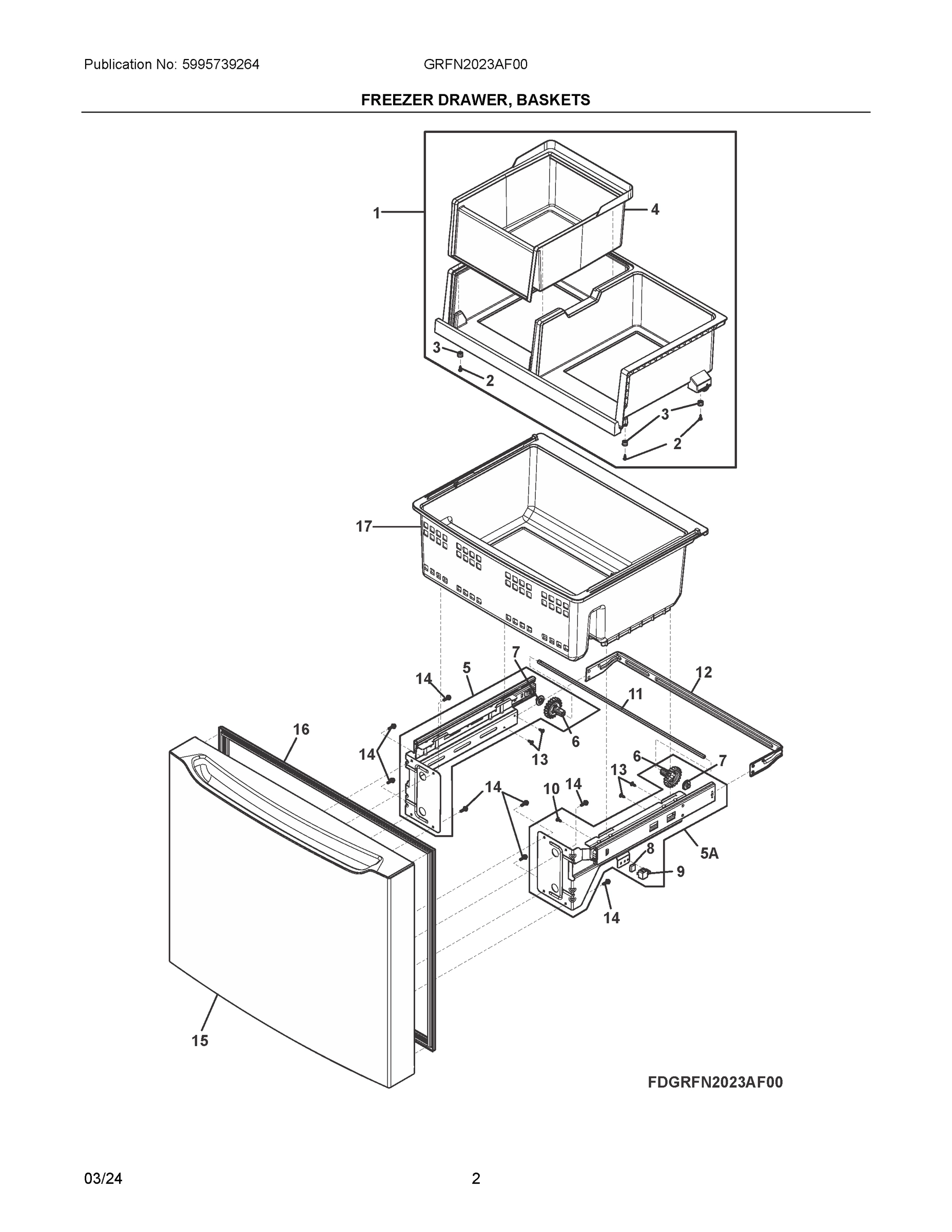 02 - FREEZER DRAWER, BASKETS