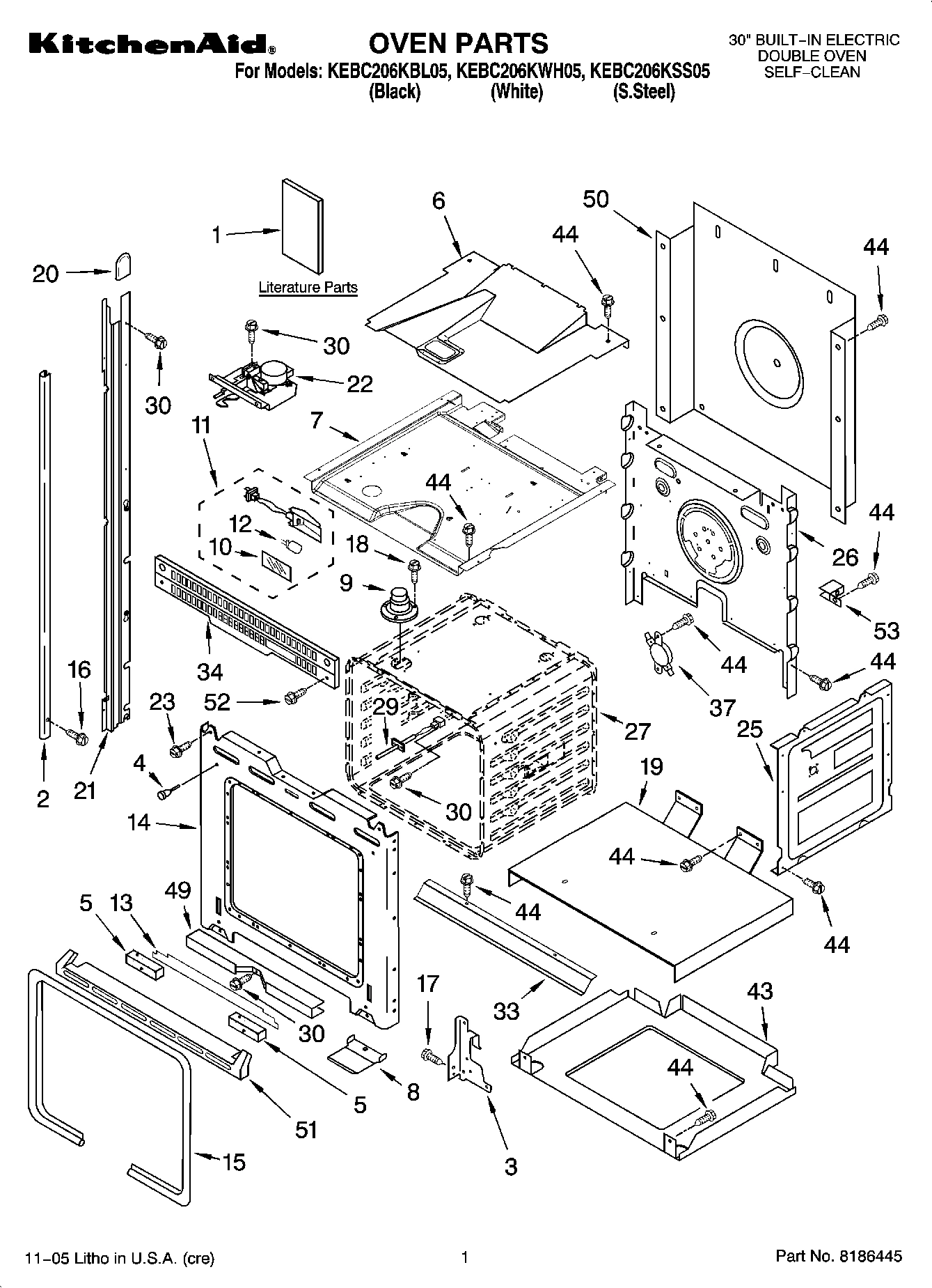 01 - OVEN PARTS