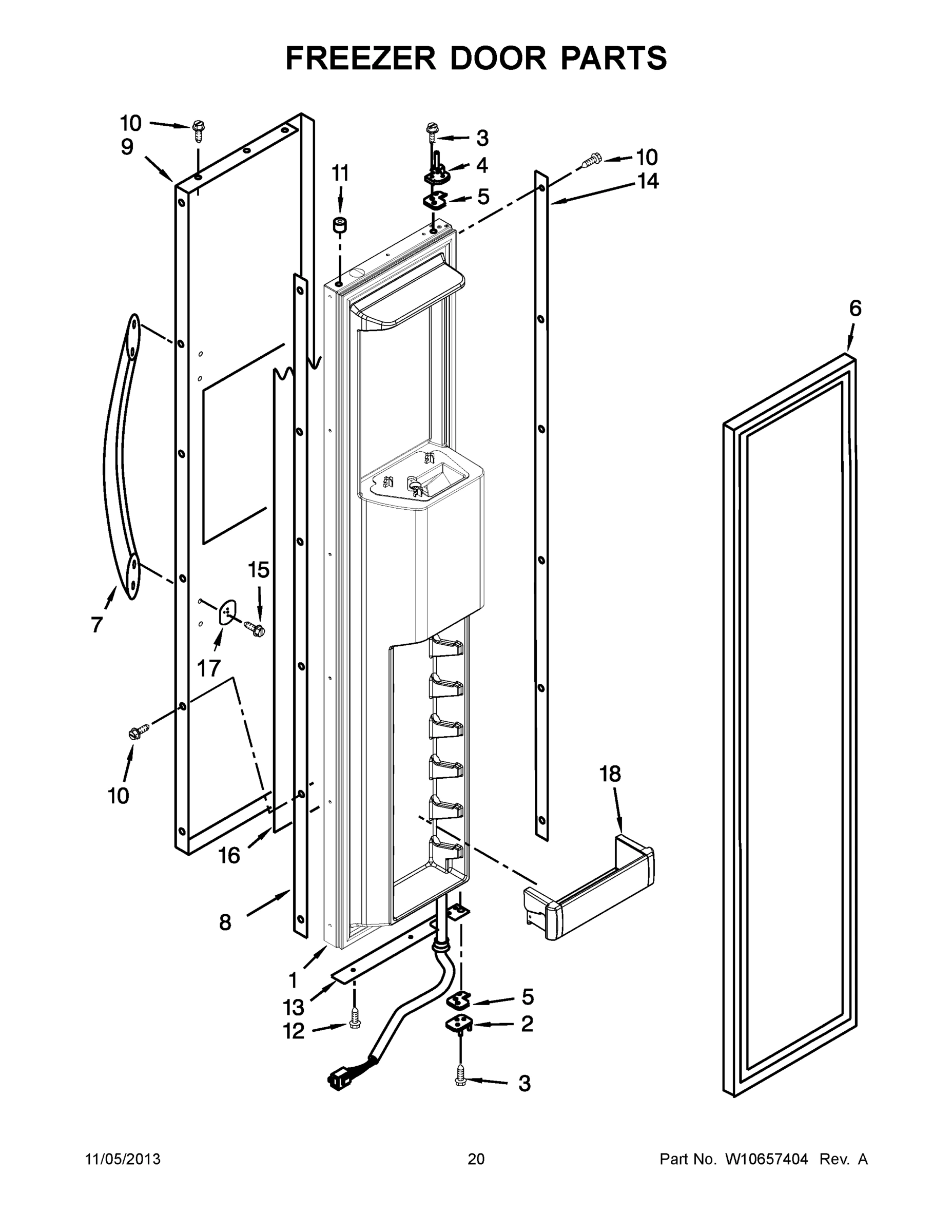 11 - FREEZER DOOR PARTS