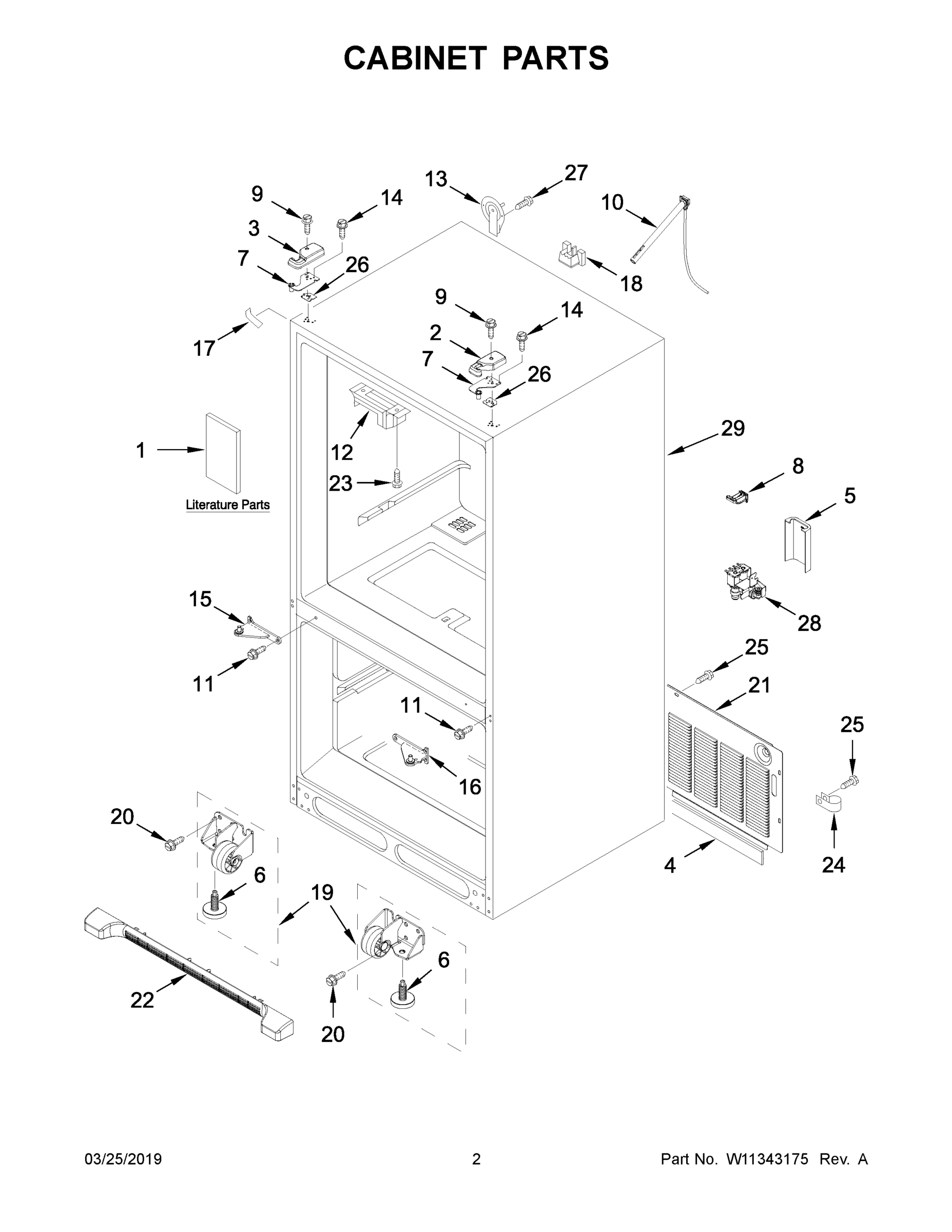 02 - CABINET PARTS