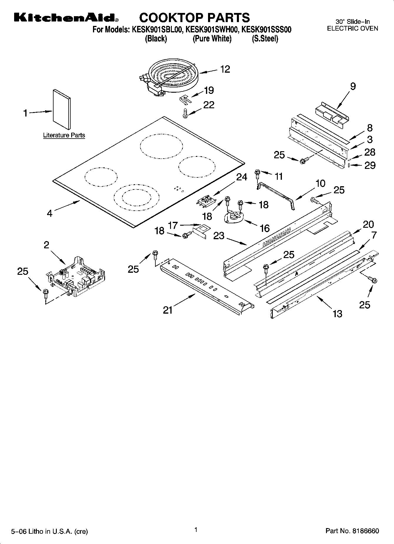 01 - COOKTOP PARTS