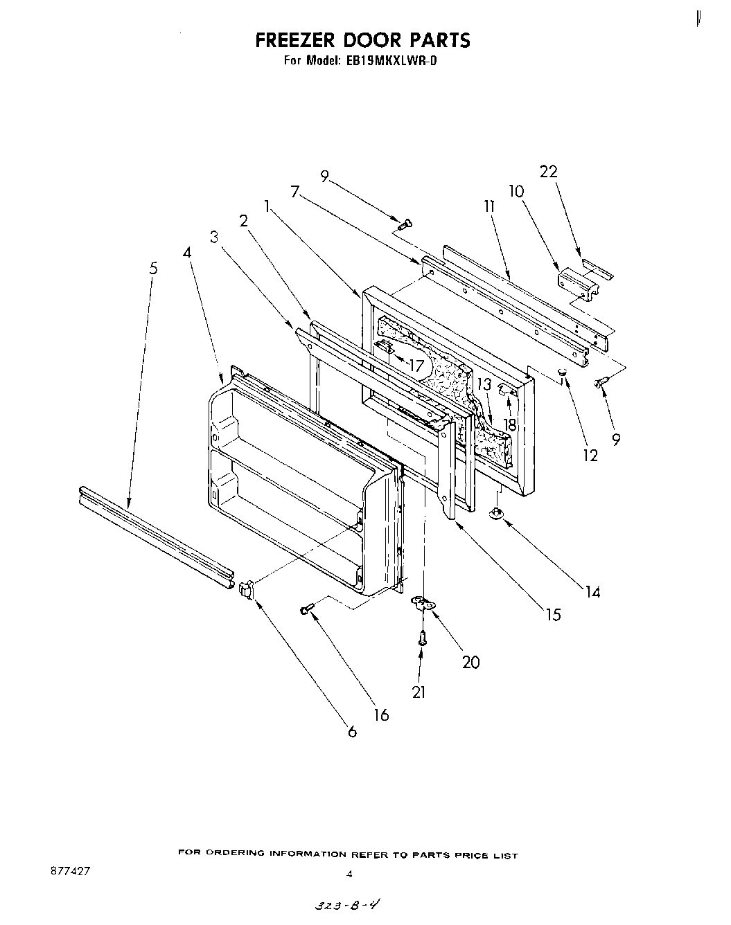 03 - FREEZER DOOR , LIT/OPTIONAL
