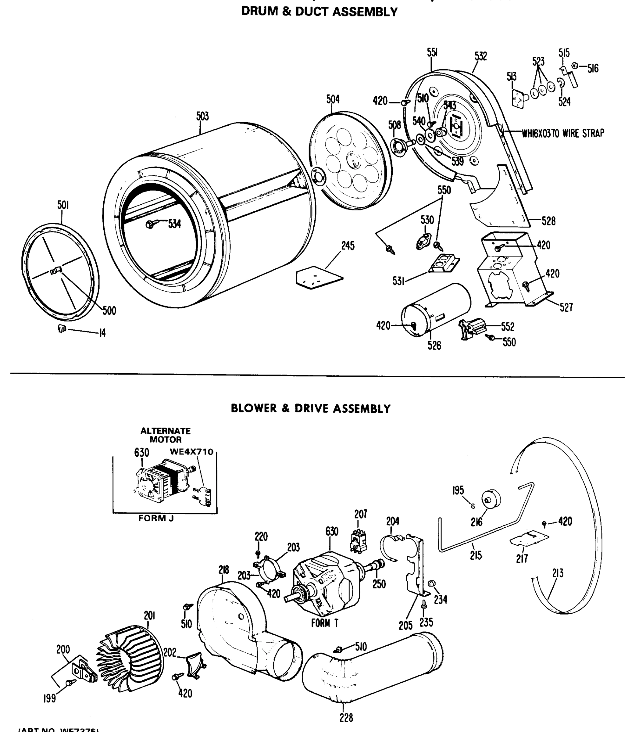 DRUM & DUCT ASSEMBLY