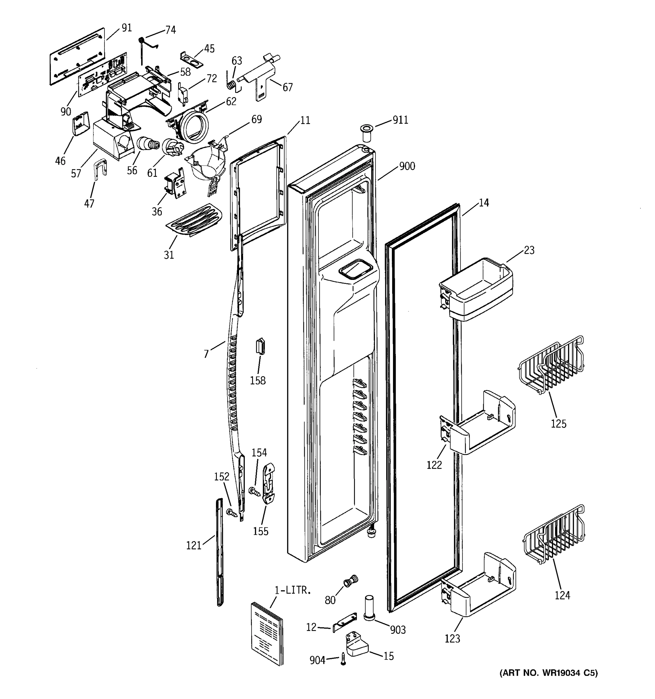 FREEZER DOOR