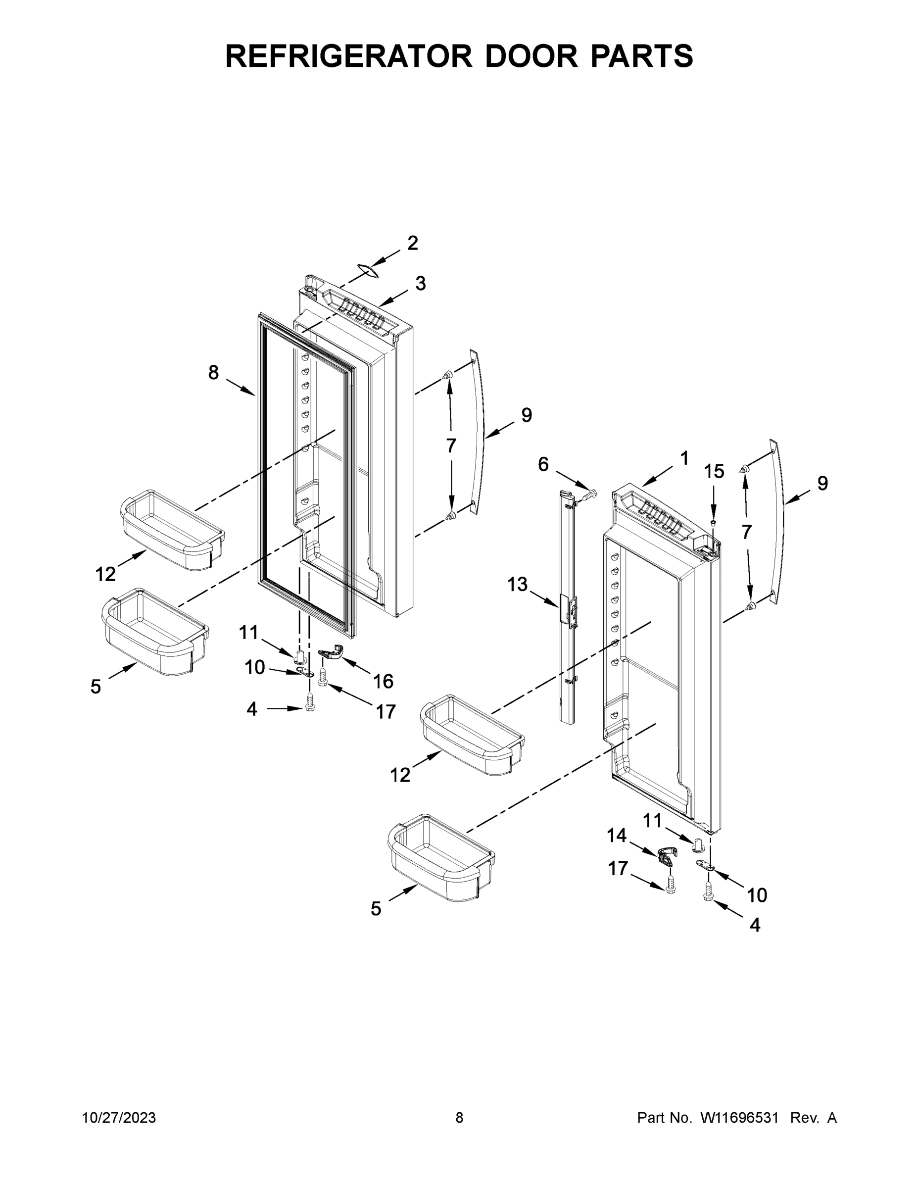 05 - REFRIGERATOR DOOR PARTS
