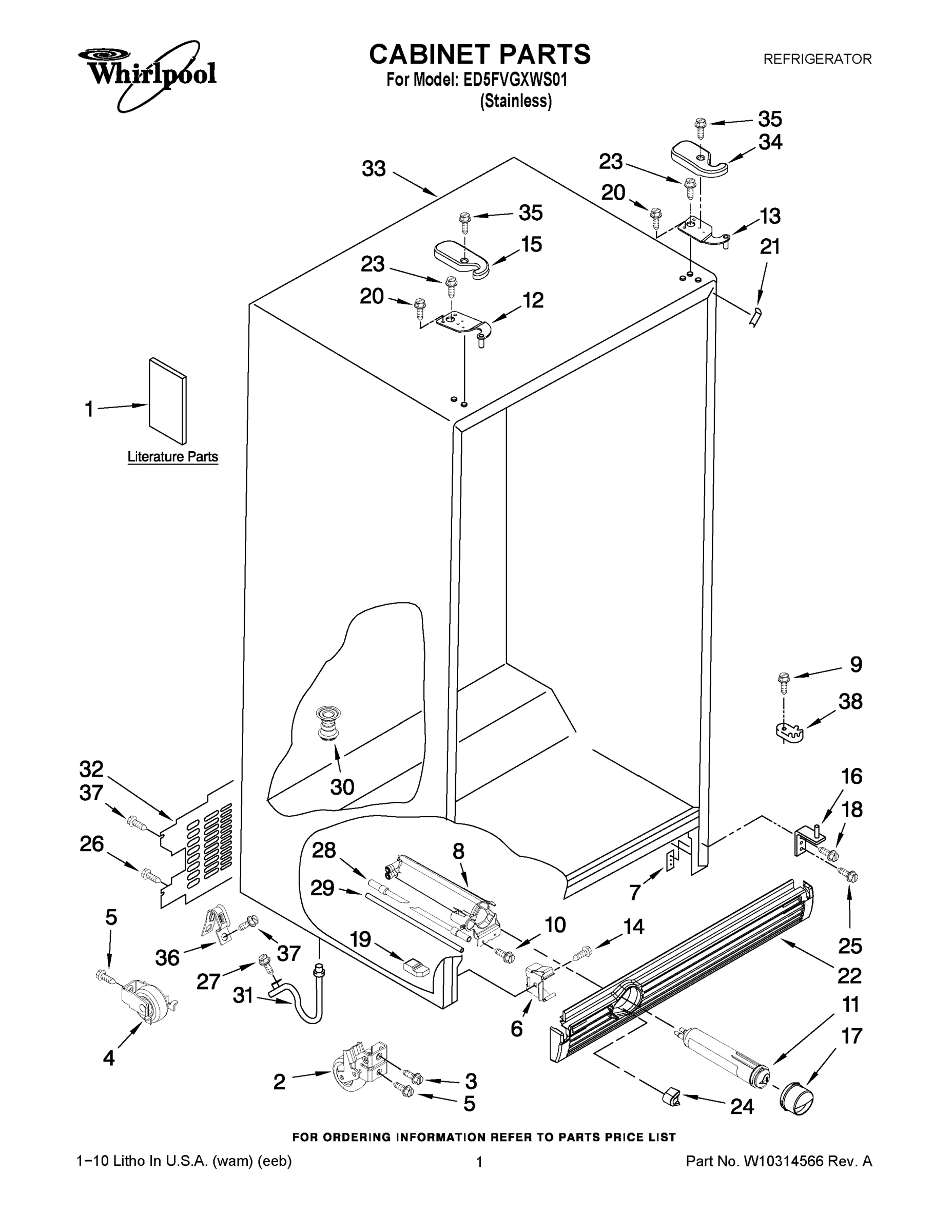 01 - CABINET PARTS