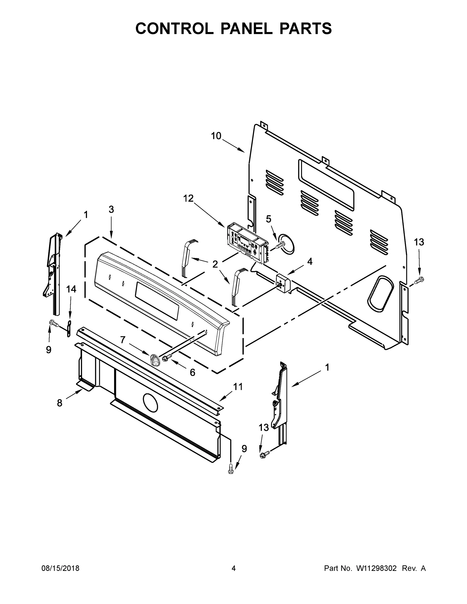03 - CONTROL PANEL PARTS