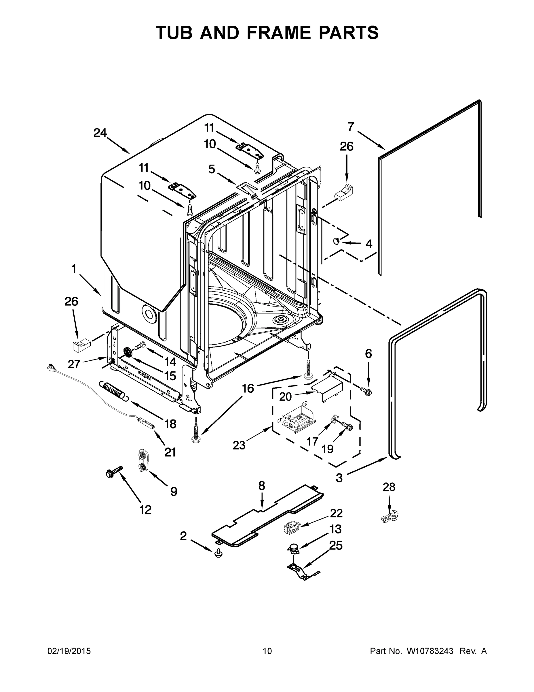 06 - TUB AND FRAME PARTS