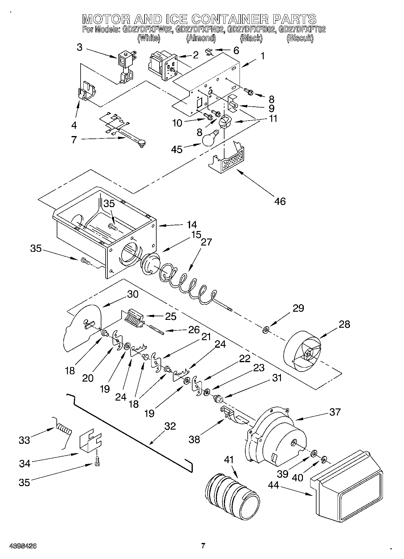 05 - MOTOR AND ICE CONTAINER