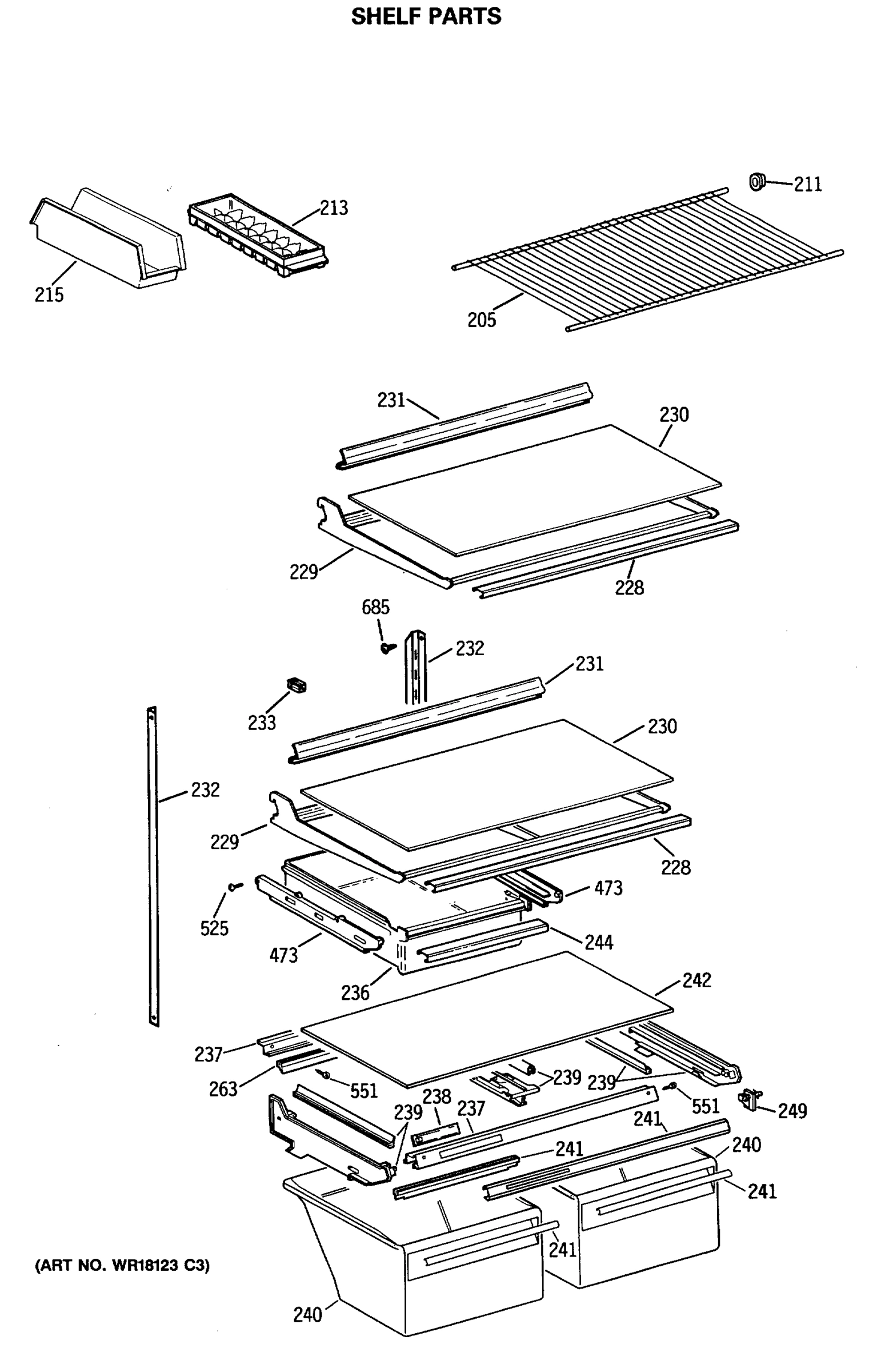 SHELF PARTS