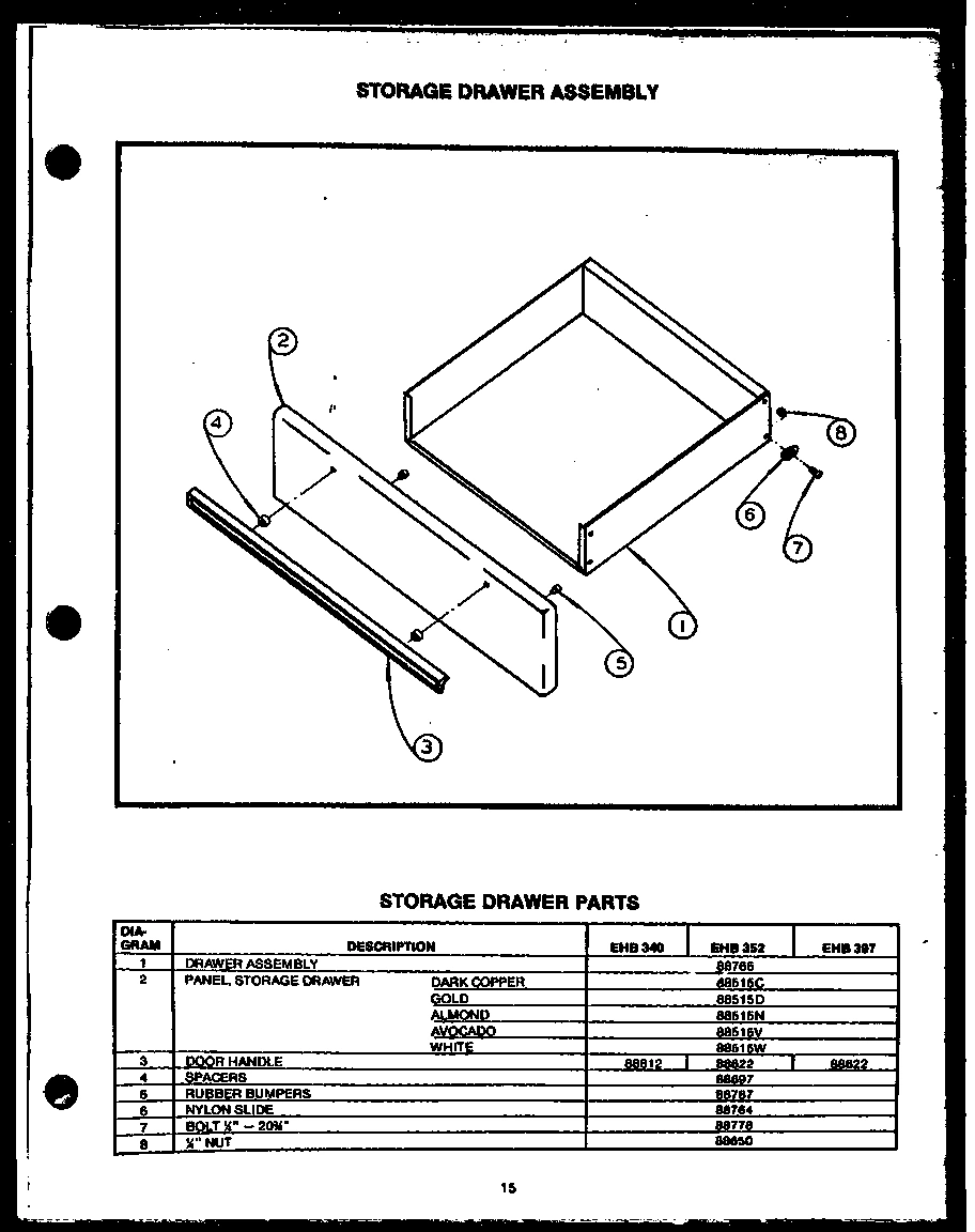 06 - STORAGE DRAWER ASSY