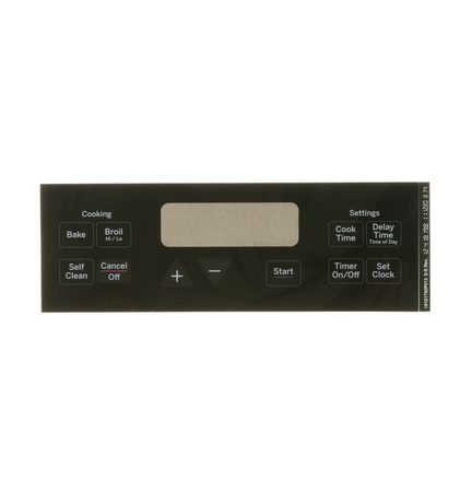 WB07X20137 GE Black Range Clock Plate