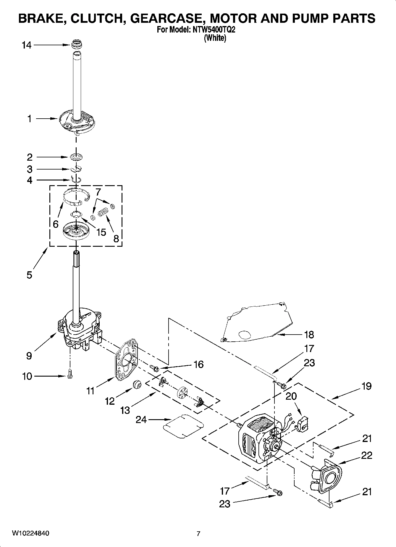 04 - BRAKE, CLUTCH, GEARCASE, MOTOR AND PUMP PARTS
