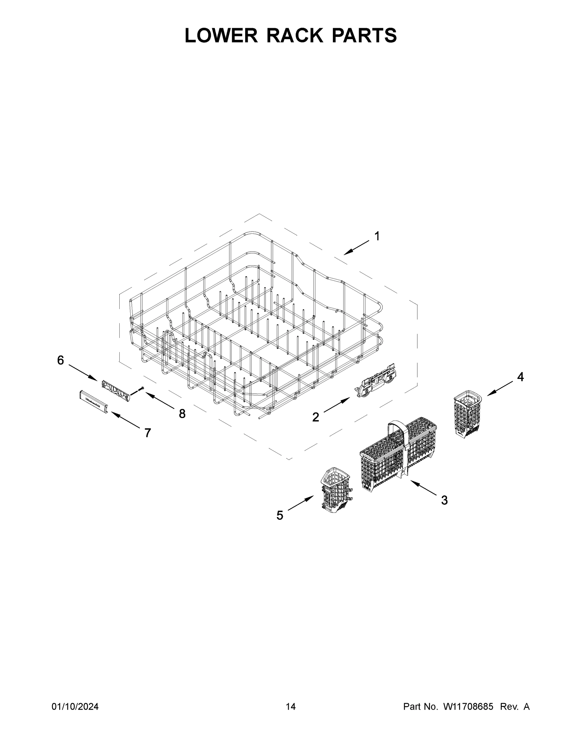 08 - LOWER RACK PARTS