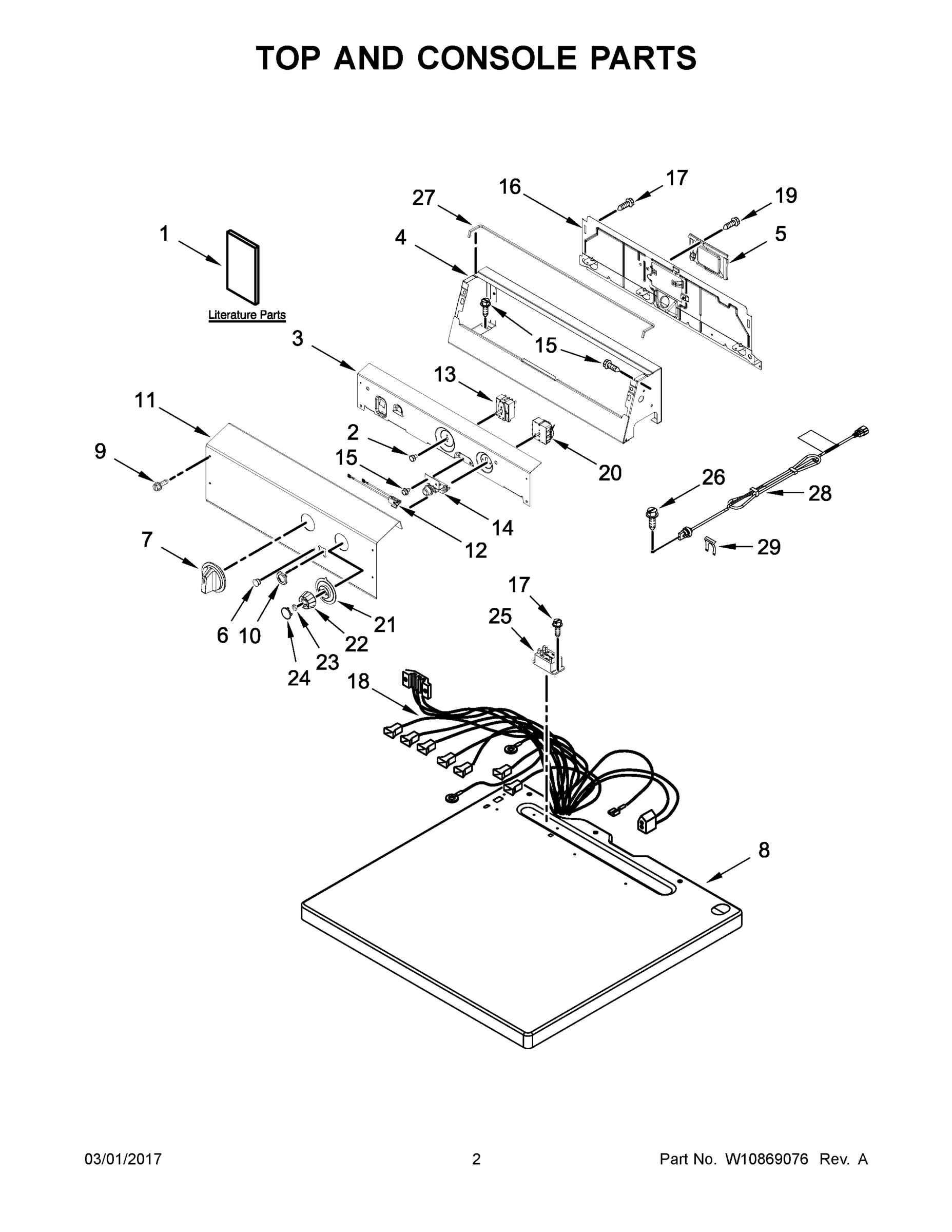 02 - TOP AND CONSOLE PARTS