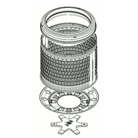 DC90-27205D Samsung Spin Basket Assembly Part
