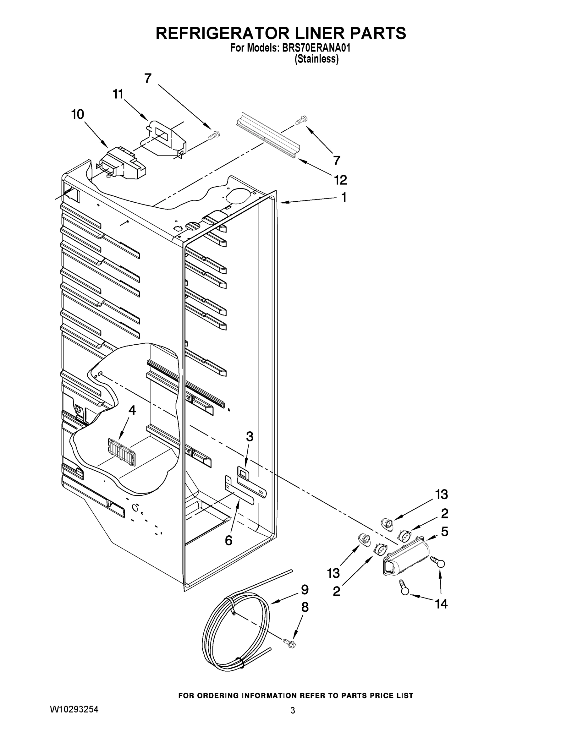 02 - REFRIGERATOR LINER PARTS