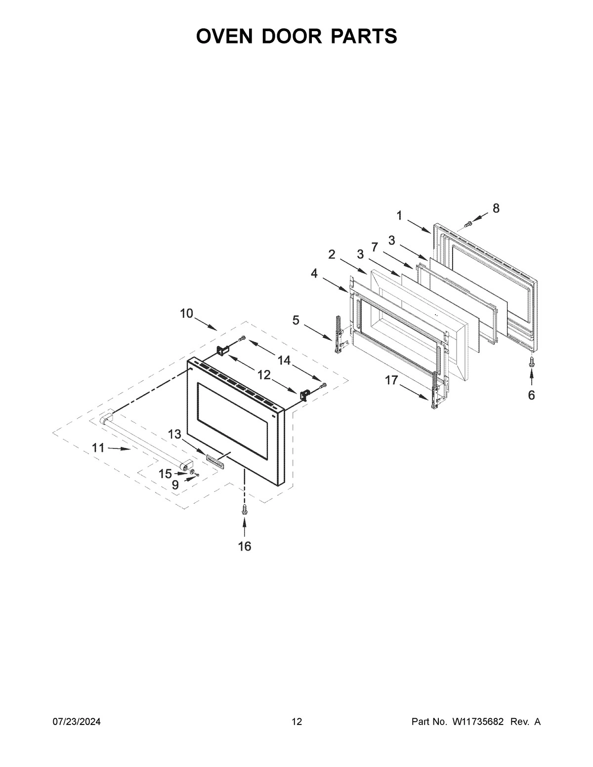 07 - OVEN DOOR PARTS