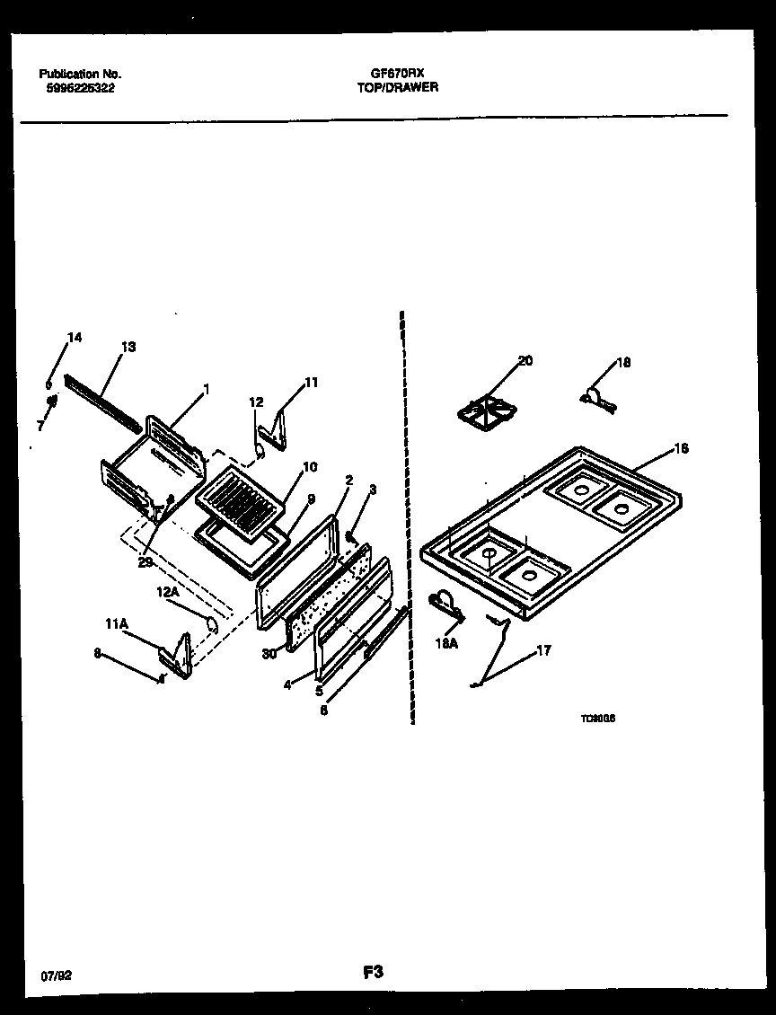 05 - COOKTOP AND BROILER DRAWER PARTS
